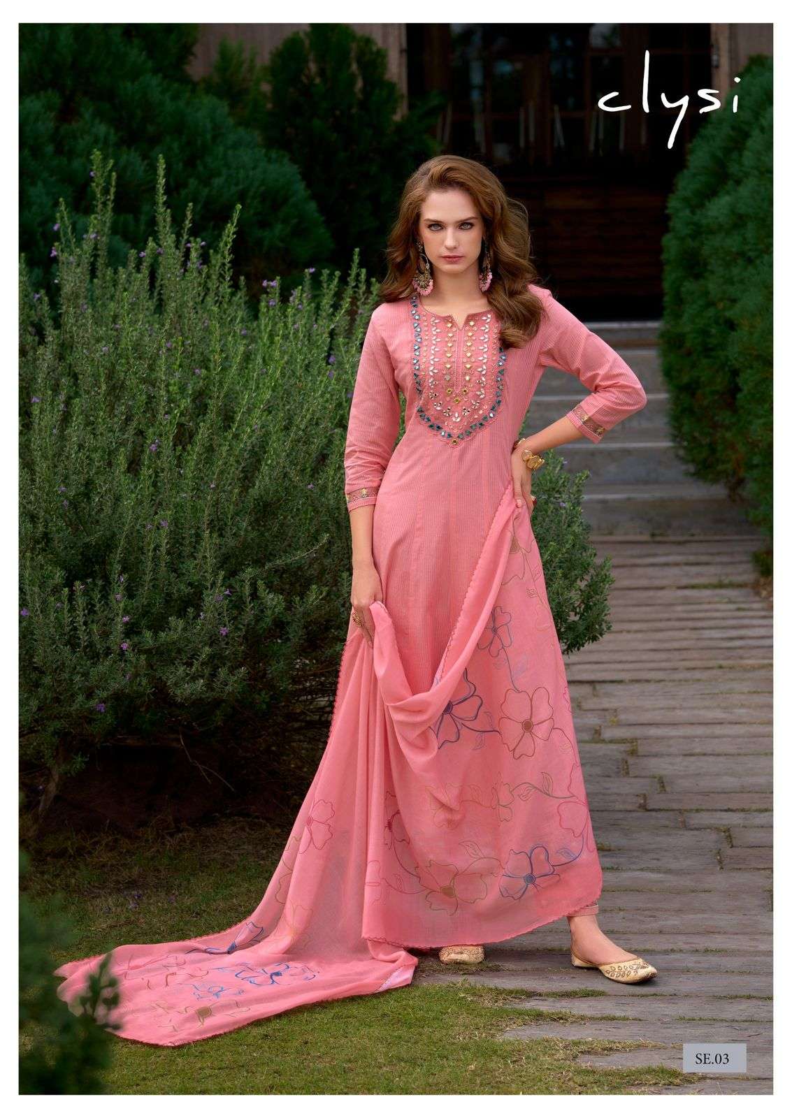 sehra by clysi colors series cotton embroidery with handwork designer readymade salwar kameez best online price surat