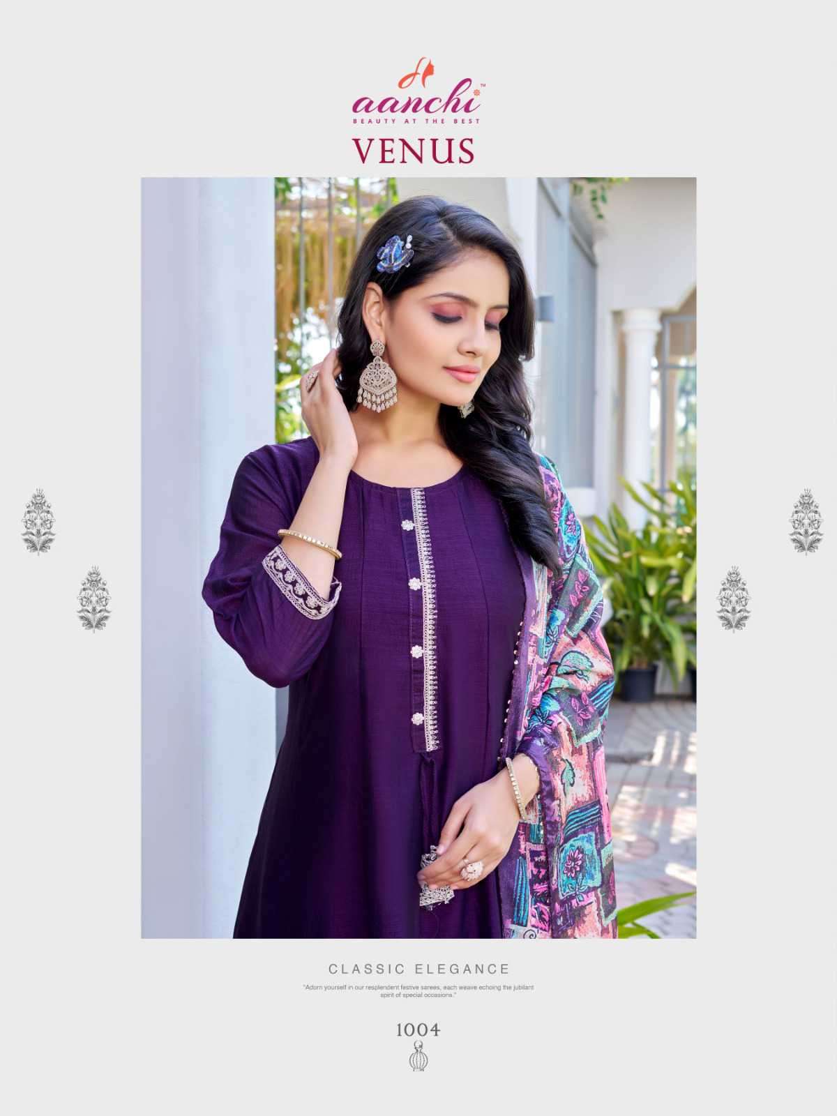 venus by aanchi colors series vichitra silk designer readymade salwar kameez best online price surat