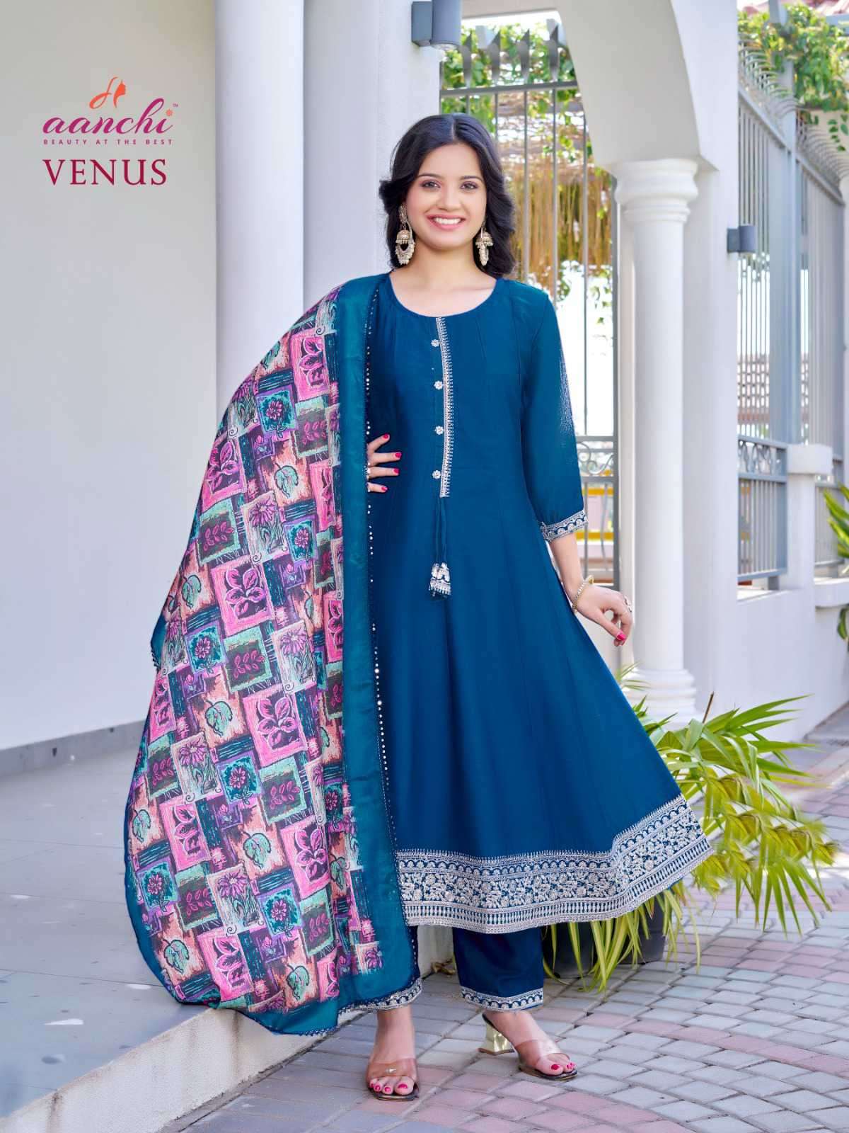 venus by aanchi colors series vichitra silk designer readymade salwar kameez best online price surat