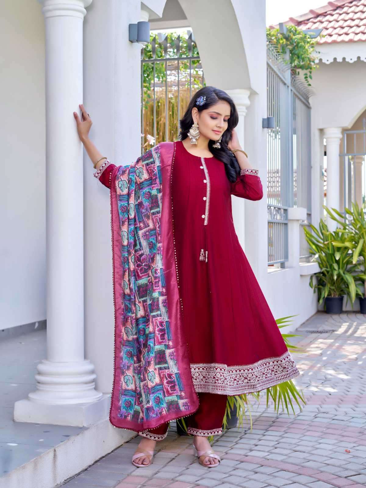 venus by aanchi colors series vichitra silk designer readymade salwar kameez best online price surat