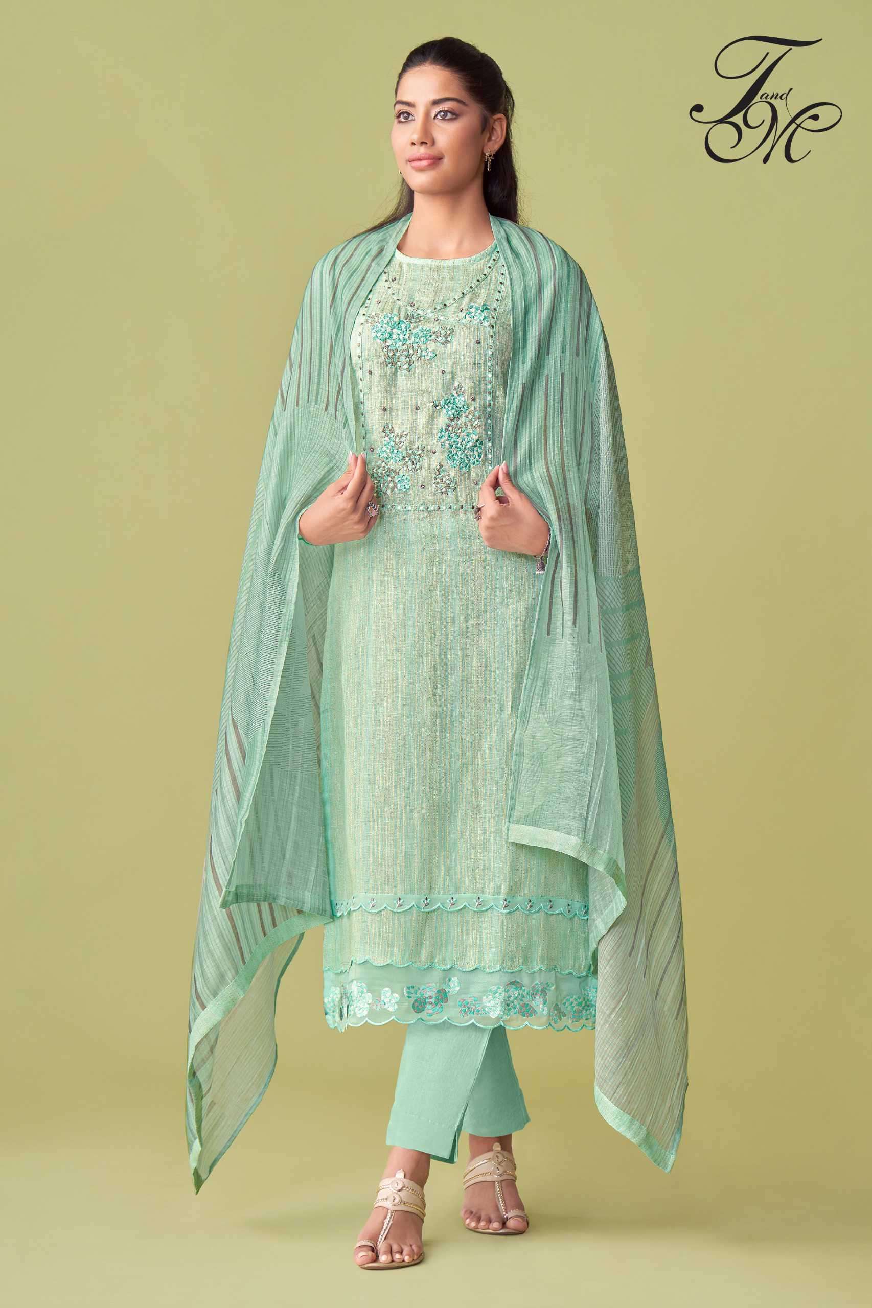 ahana by t&m colors heavy embroidery best designer party wear salwar kameez online surat