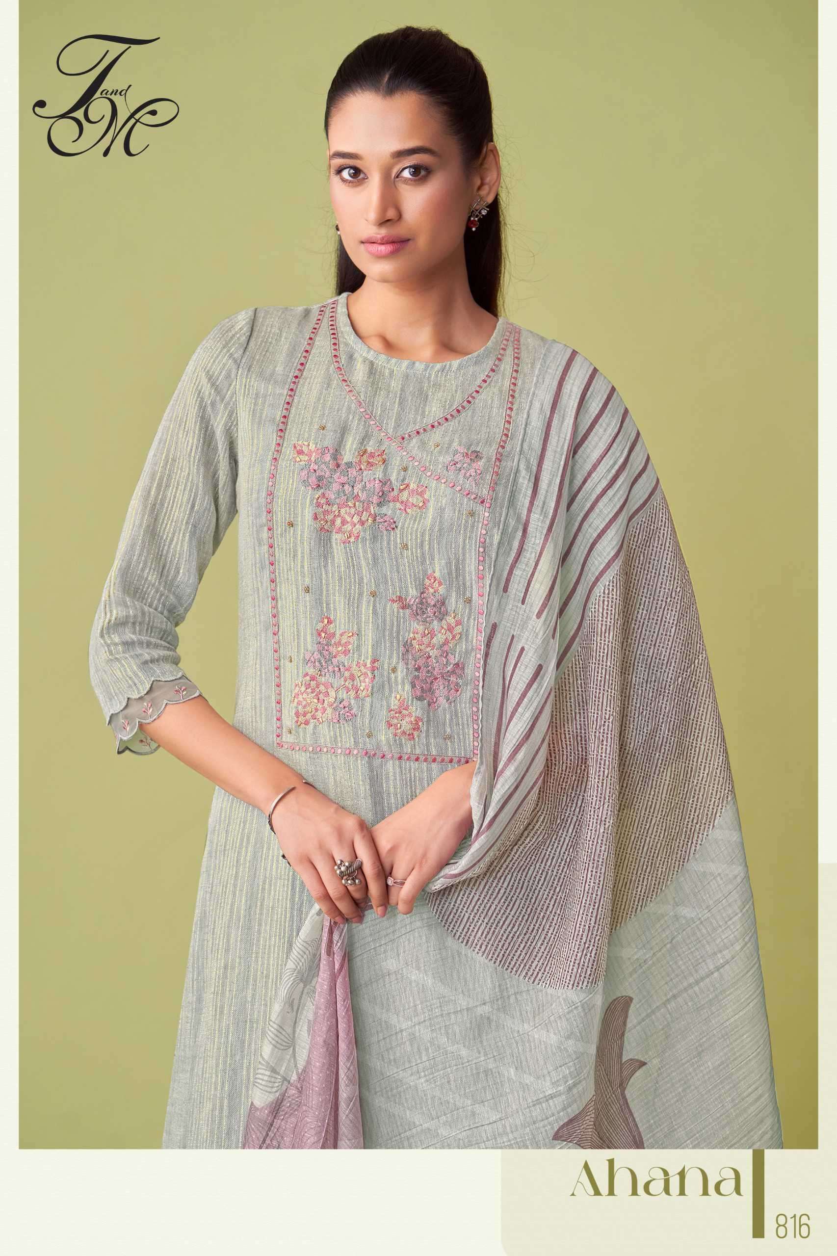 ahana by t&m colors heavy embroidery best designer party wear salwar kameez online surat