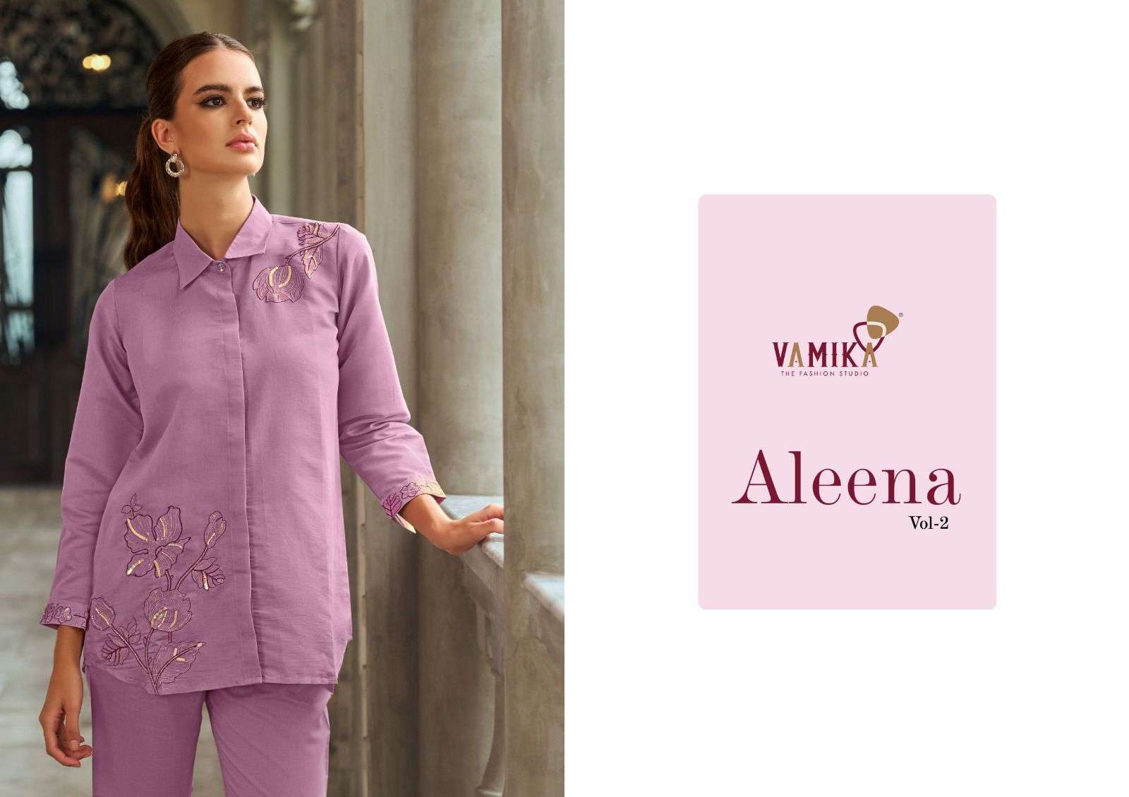 aleena vol 2 by vamika 907-910 series stylish summer wear readymade cord set buy online surat