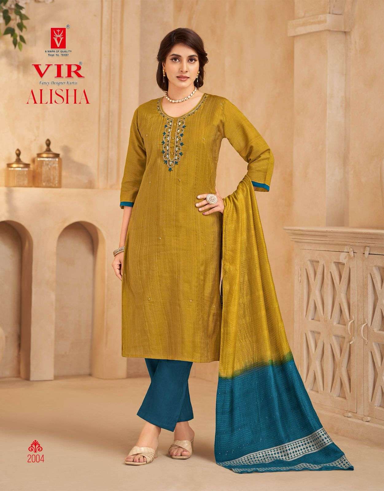 alisha vol 1 by vir 2001-2006 series plus size designer handwork party casual wear salwar kameez best online price surat