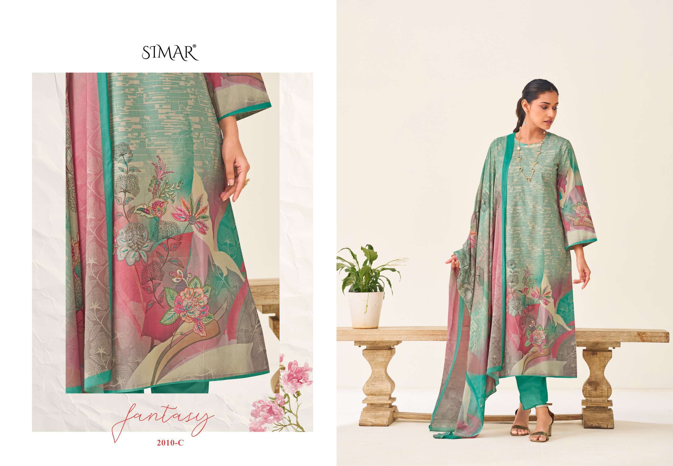 archana by simar colors premium unstitched designer lawn cotton salwar kameez online dealer surat