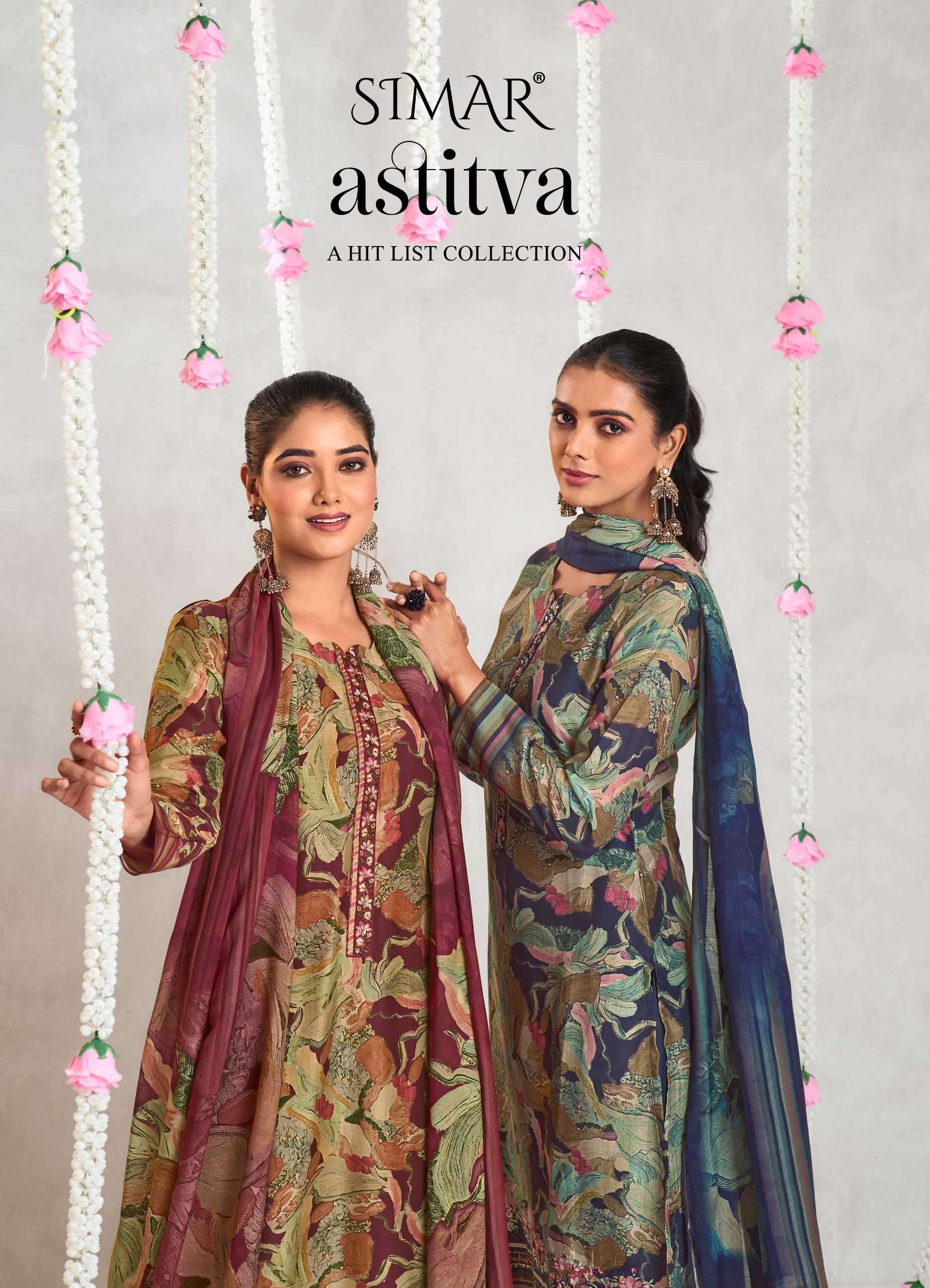 astitva  by simar colors ready to unstitch casual wear salwar kameez online surat
