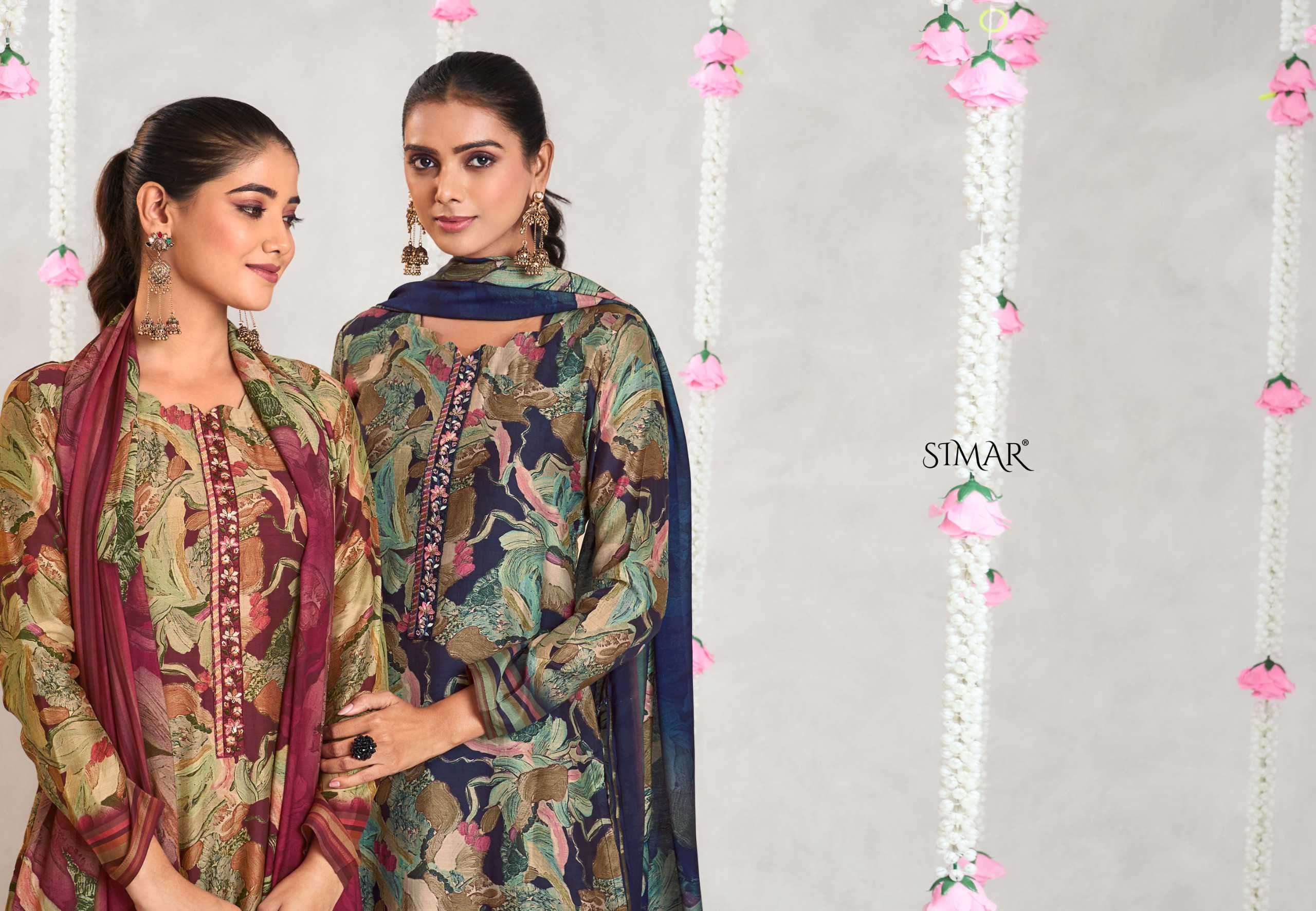 astitva  by simar colors ready to unstitch casual wear salwar kameez online surat