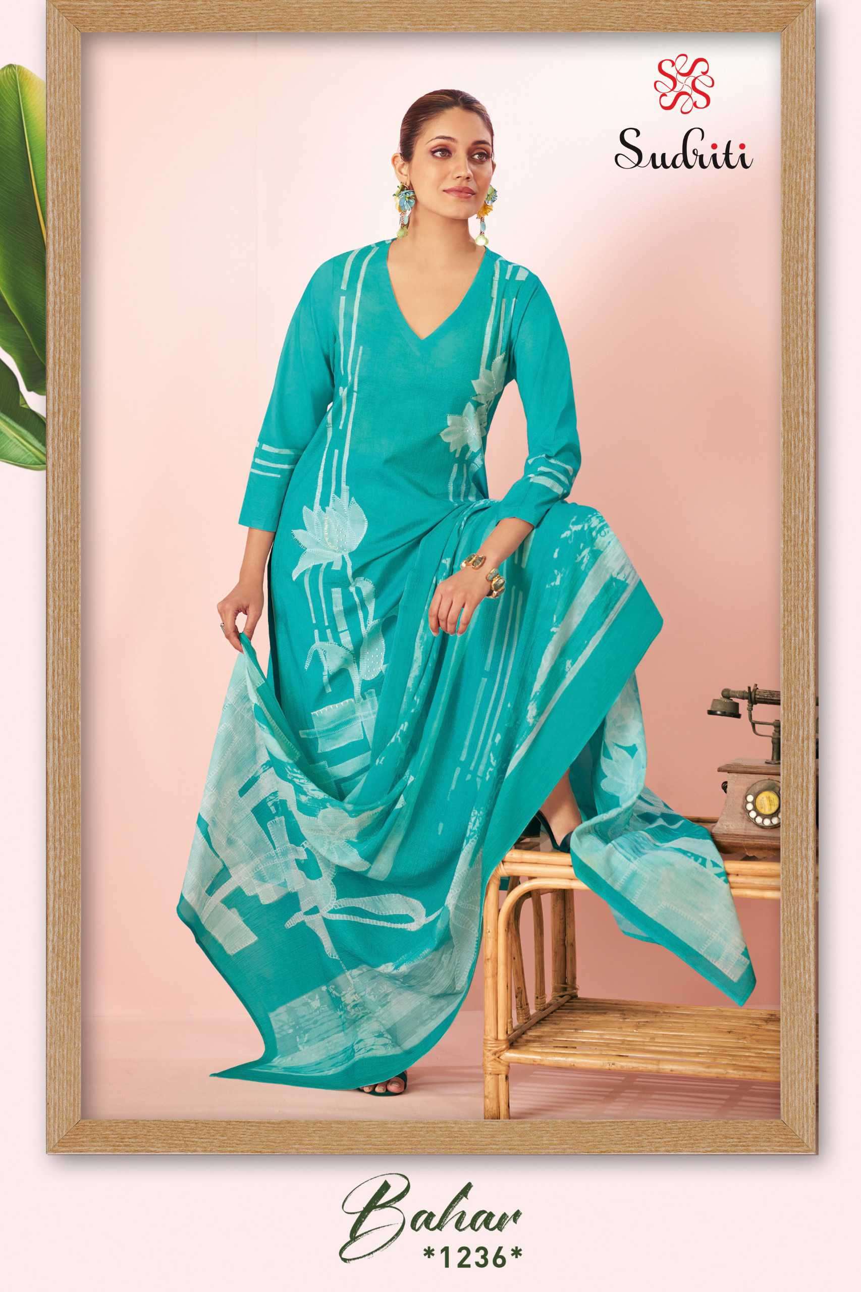 bahar by sudriti colors summer special cotton daily wear salwar kameez best online price surat