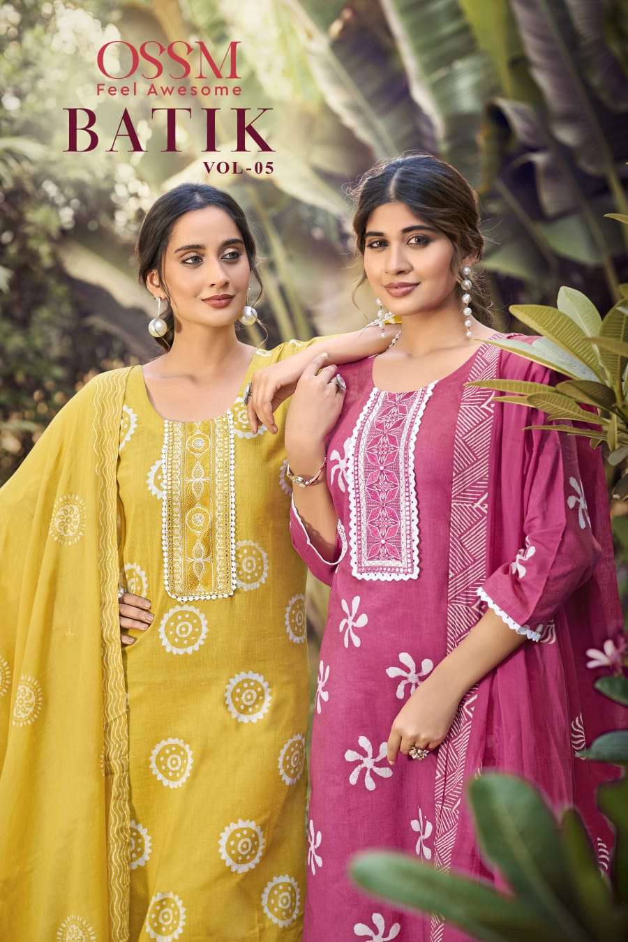 batik vol 5 by ossm colors fancy embroidered latest designer party wear readymade salwar kameez online surat