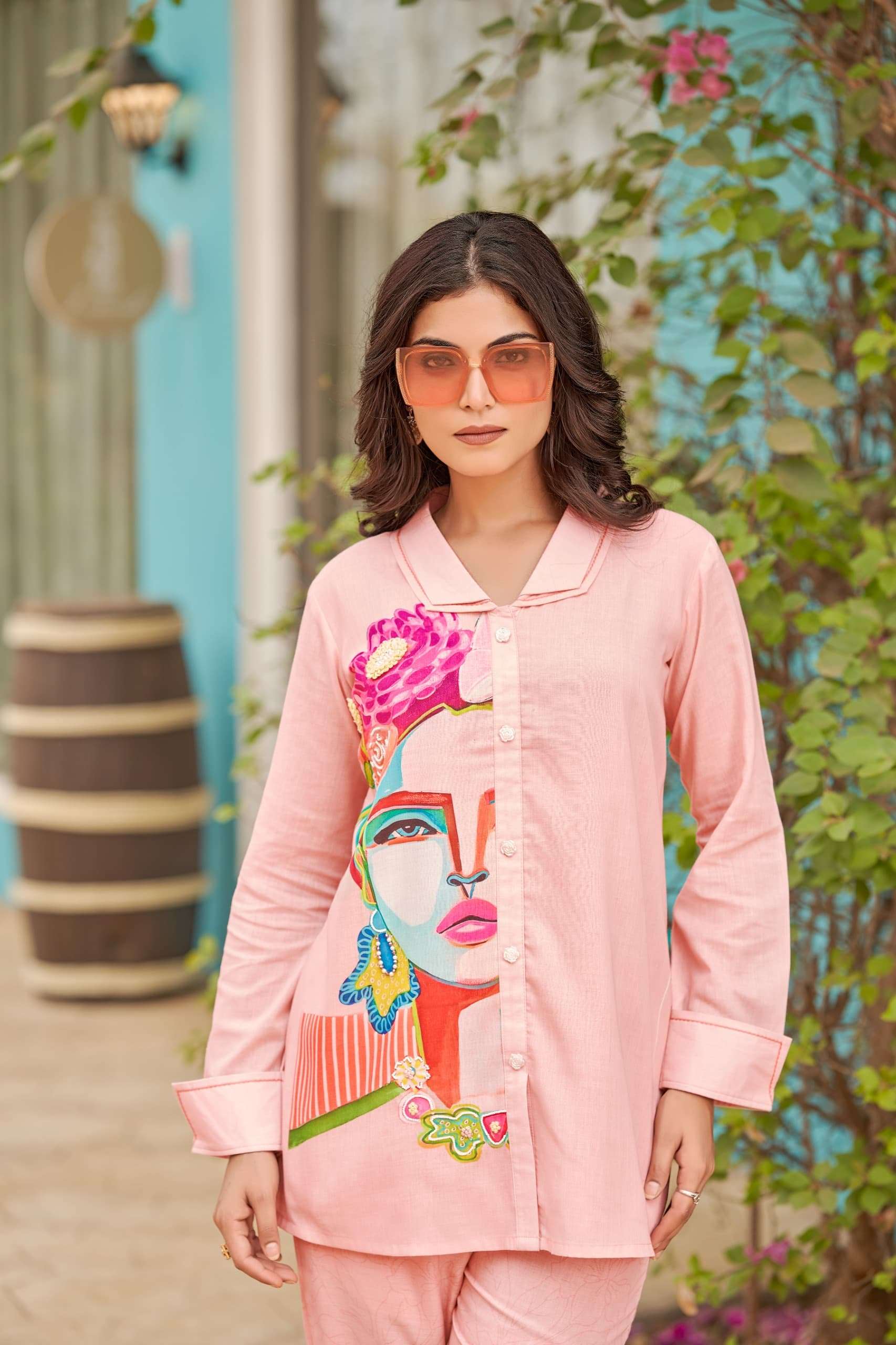 colors 6 by pratham fashion trendy co-ord set with  top and pants best online price surat