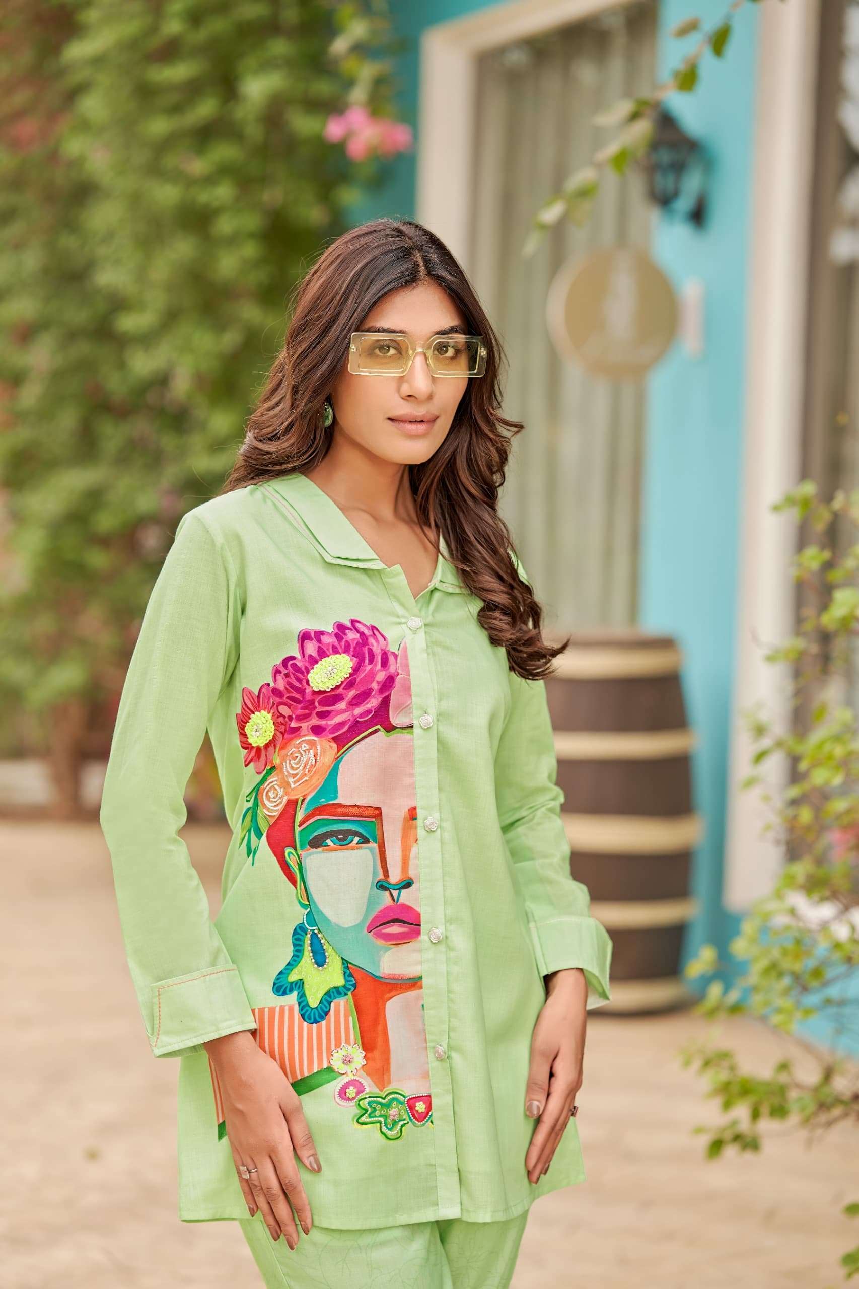 colors 6 by pratham fashion trendy co-ord set with  top and pants best online price surat