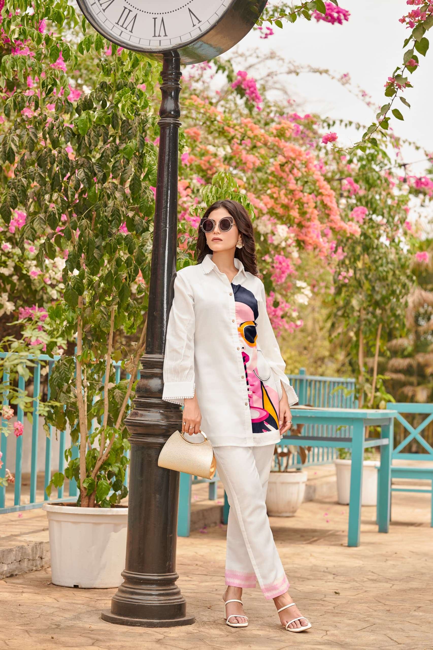 colors 6 by pratham fashion trendy co-ord set with  top and pants best online price surat