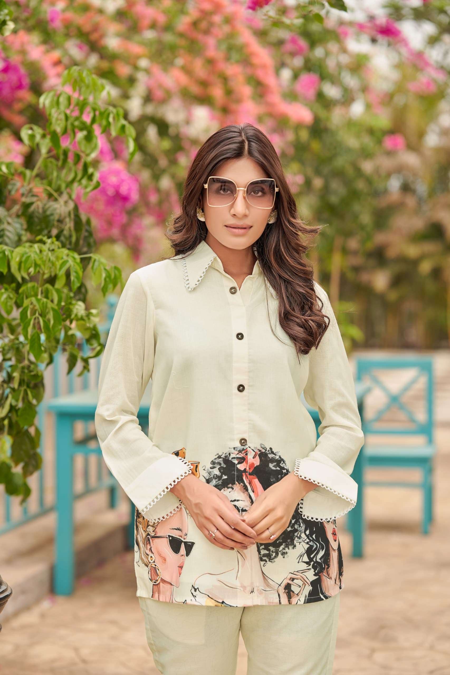 colors 6 by pratham fashion trendy co-ord set with  top and pants best online price surat