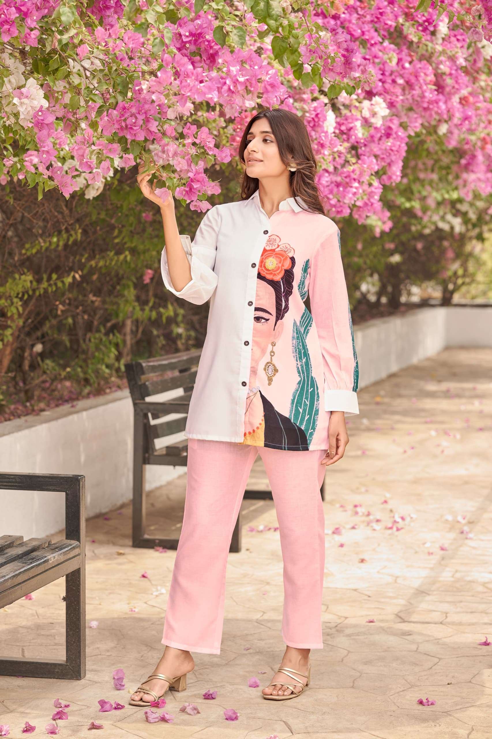 colors 6 by pratham fashion trendy co-ord set with  top and pants best online price surat