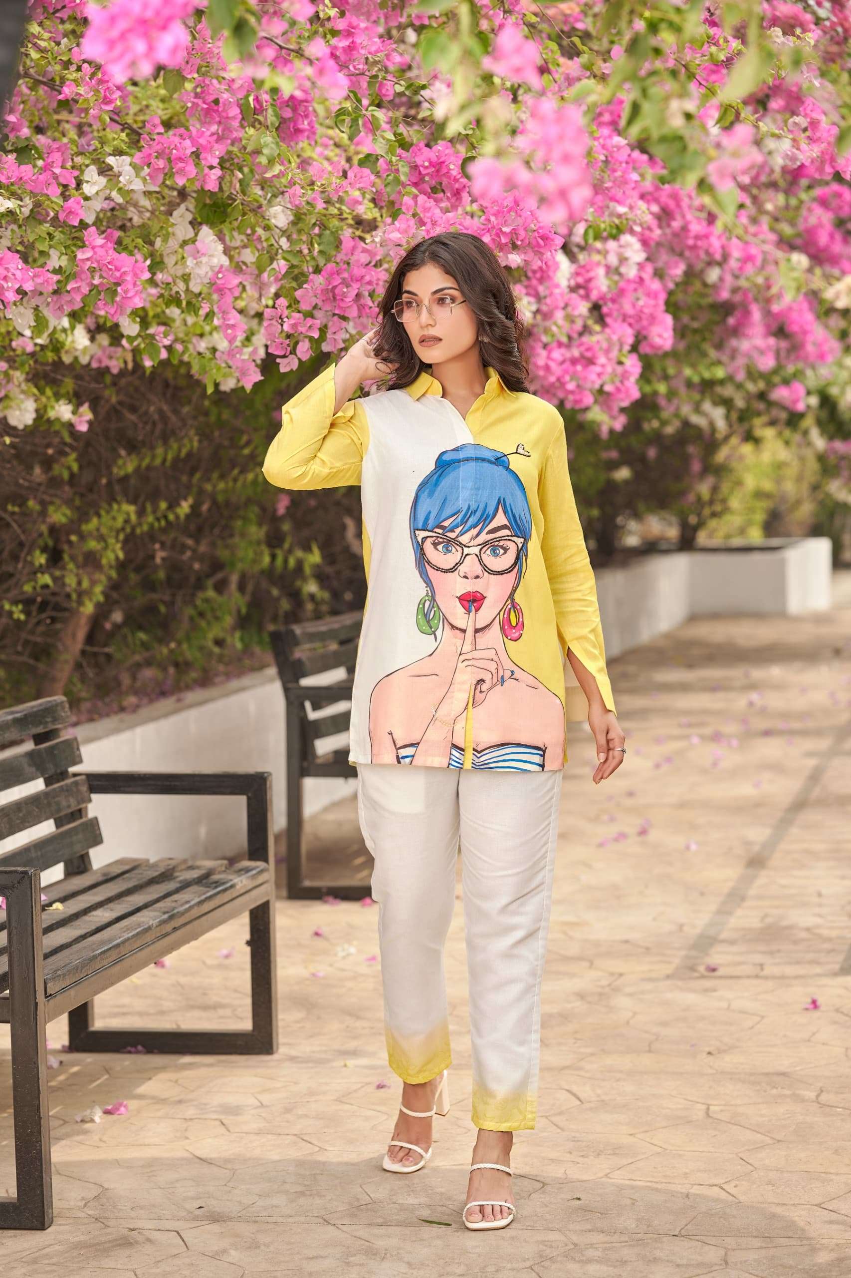 colors 6 by pratham fashion trendy co-ord set with  top and pants best online price surat