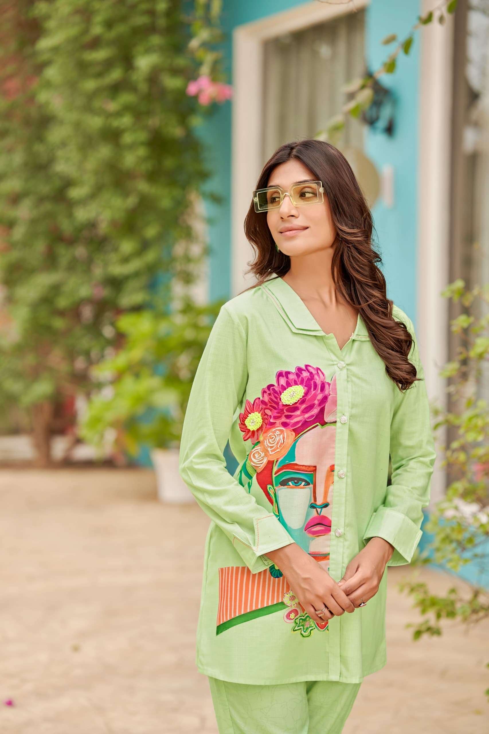 colors 6 by pratham fashion trendy co-ord set with  top and pants best online price surat