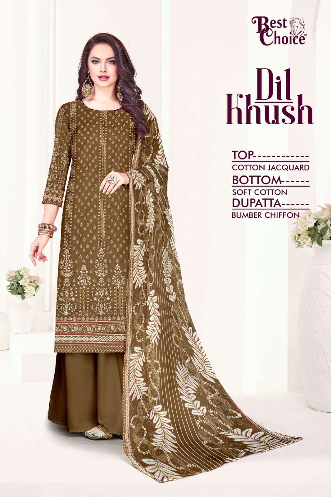 dil khush by best choice colors cotton designer unstitch daily wear salwar kameez online price surat