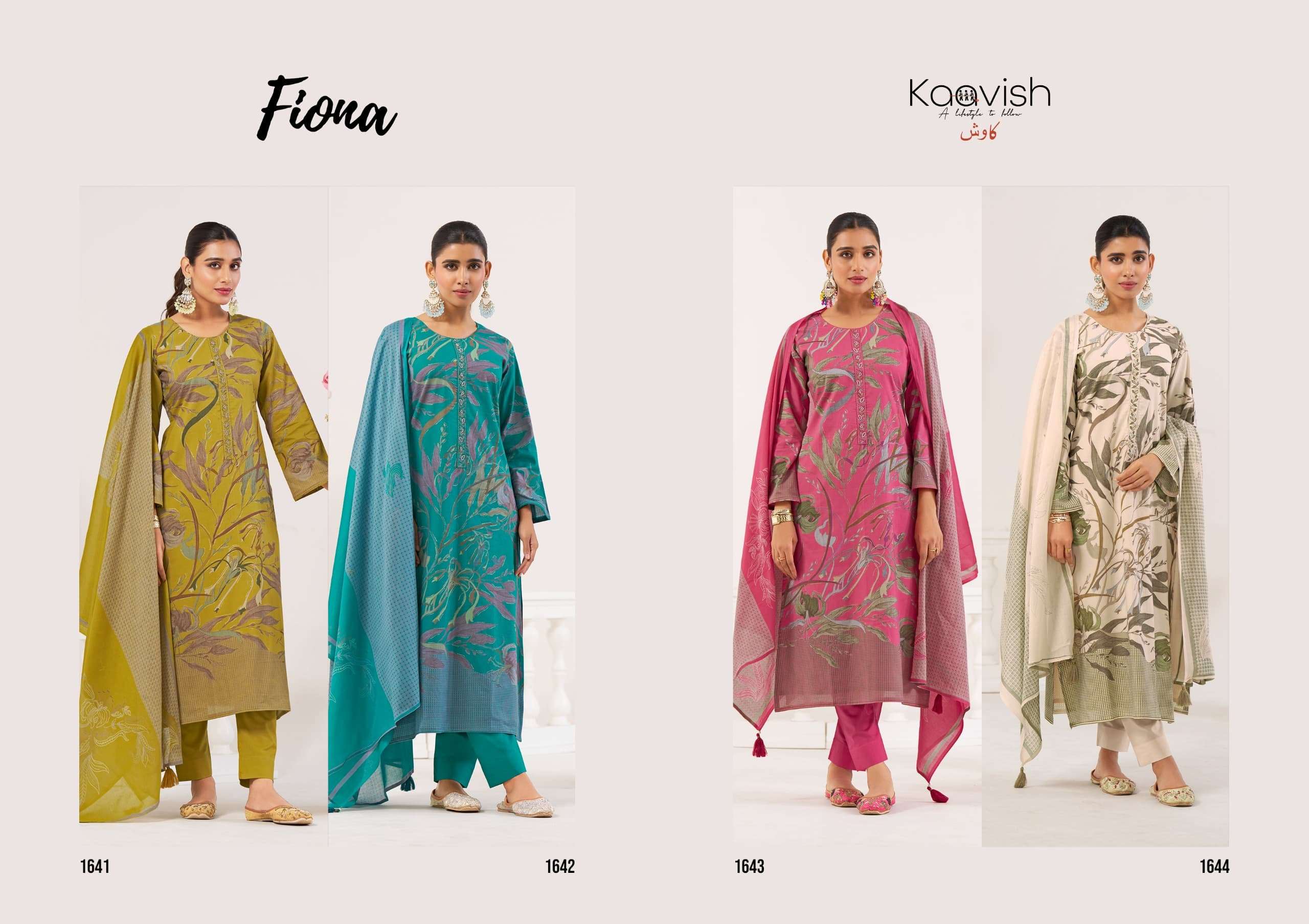fiona by kaavish colors fancy embroidered designer unstitched party wear salwar kameez online surat