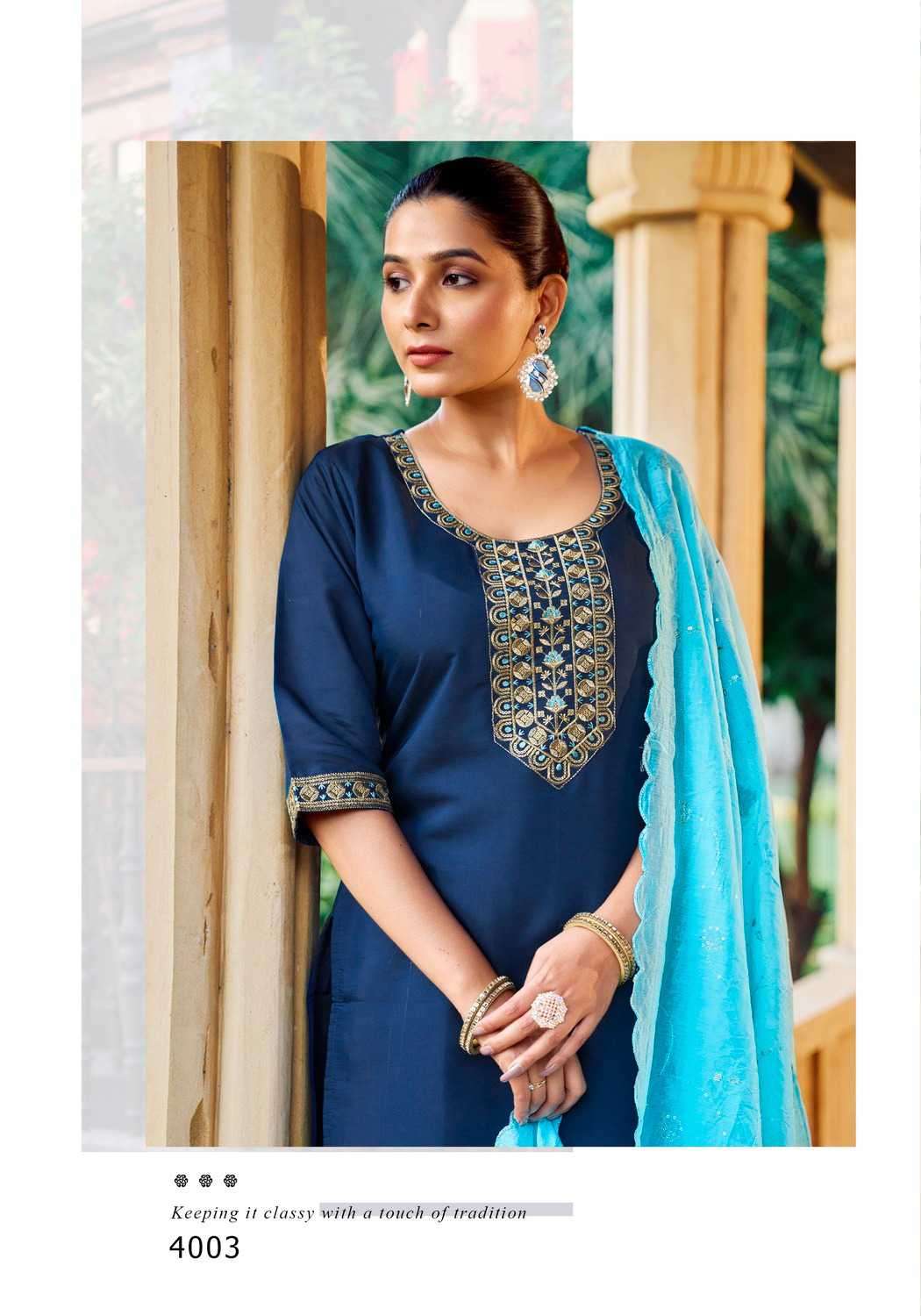 fiza vol 4 by vanishka colors best design fancy embroidery readymade straight cut collection online surat