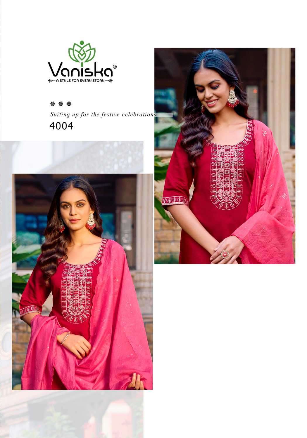 fiza vol 4 by vanishka colors best design fancy embroidery readymade straight cut collection online surat