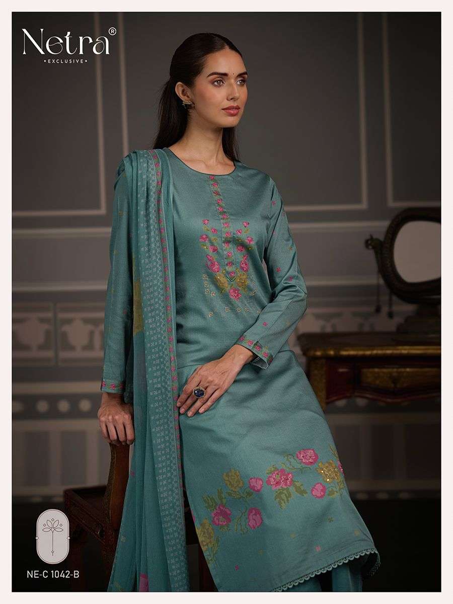 gulab by netra colors ready to unstitch summer casual wear cotton salwar kameez online surat
