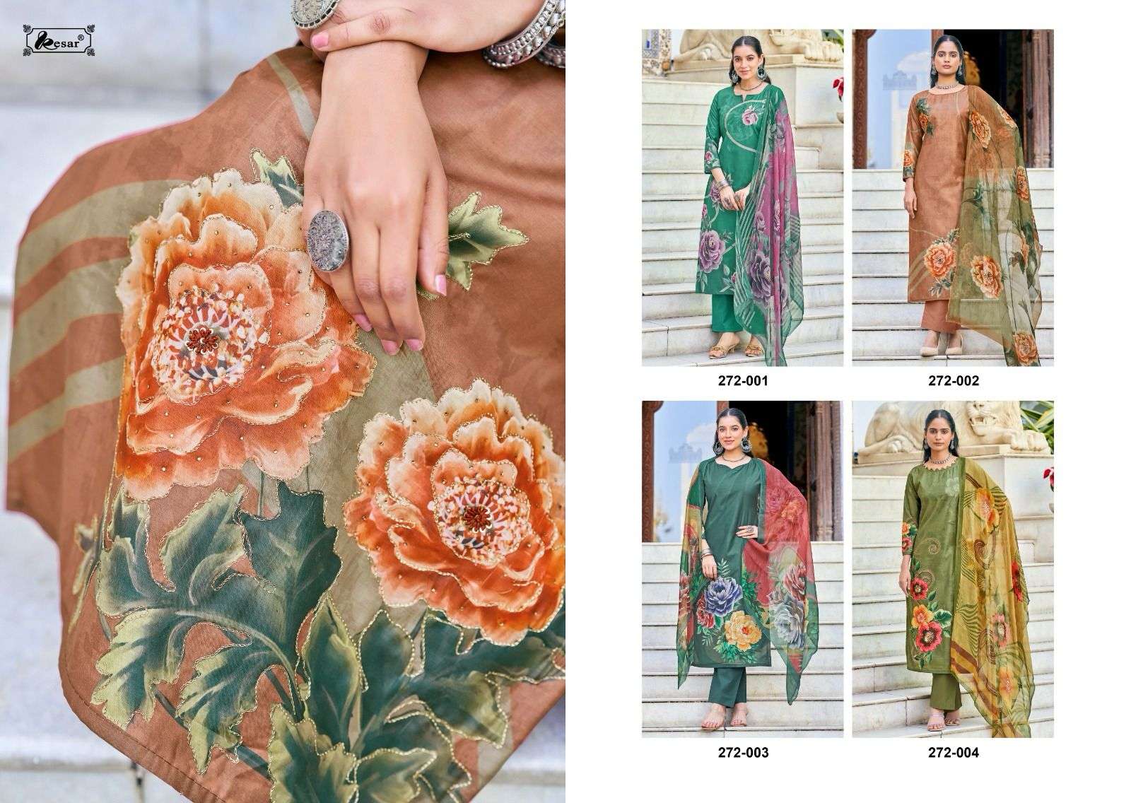 heer queen by kesar colors exclusive cotton printed latest designer unstitched salwar kameez best online price surat