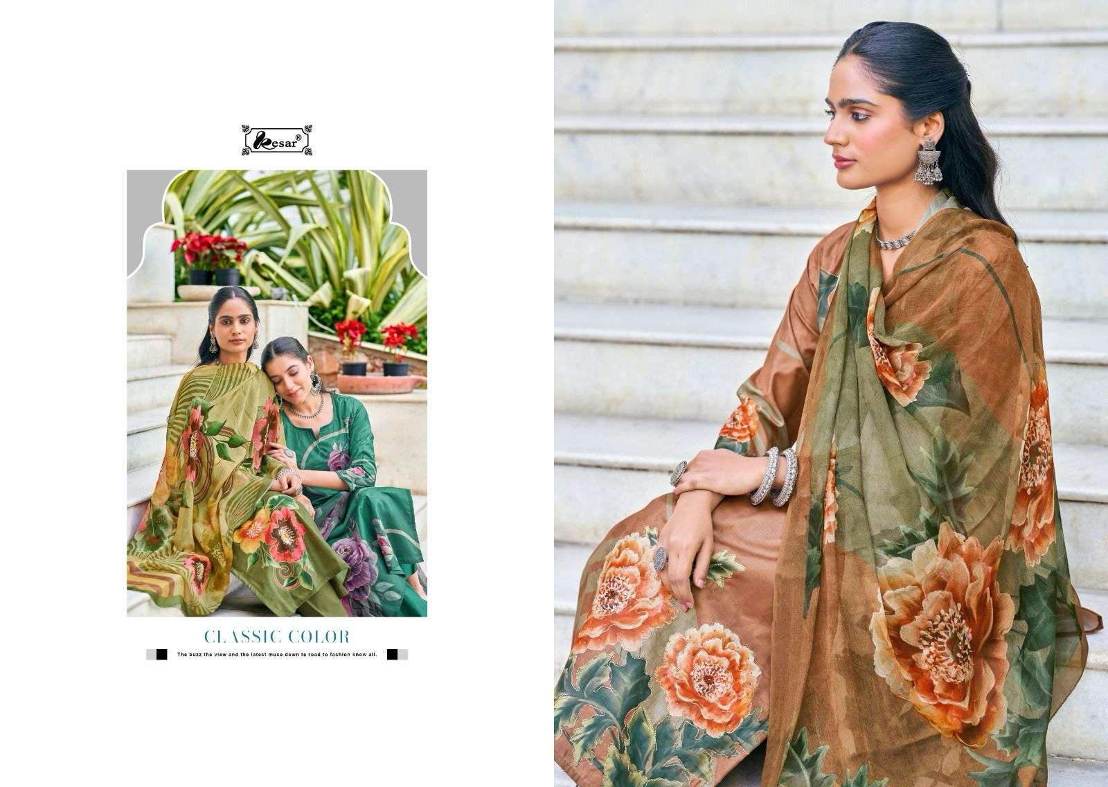 heer queen by kesar colors exclusive cotton printed latest designer unstitched salwar kameez best online price surat