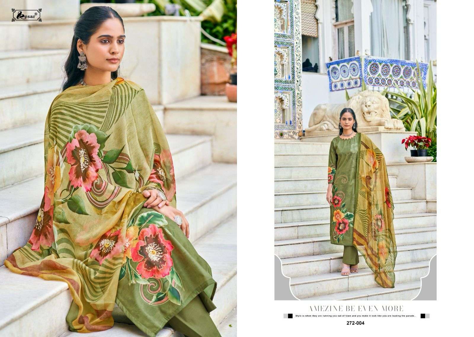 heer queen by kesar colors exclusive cotton printed latest designer unstitched salwar kameez best online price surat