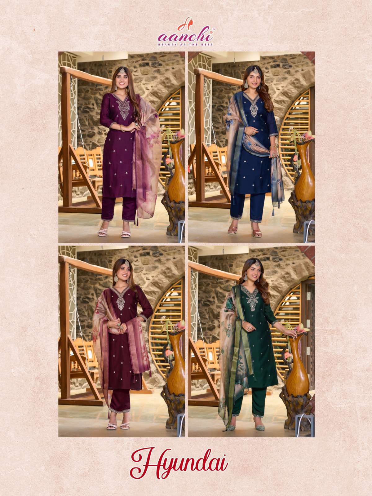 hyundai by aanchi colors ready to stitched festival wear readymade salwar kameez buy online surat