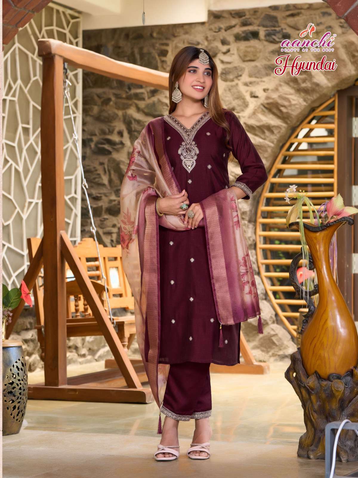 hyundai by aanchi colors ready to stitched festival wear readymade salwar kameez buy online surat