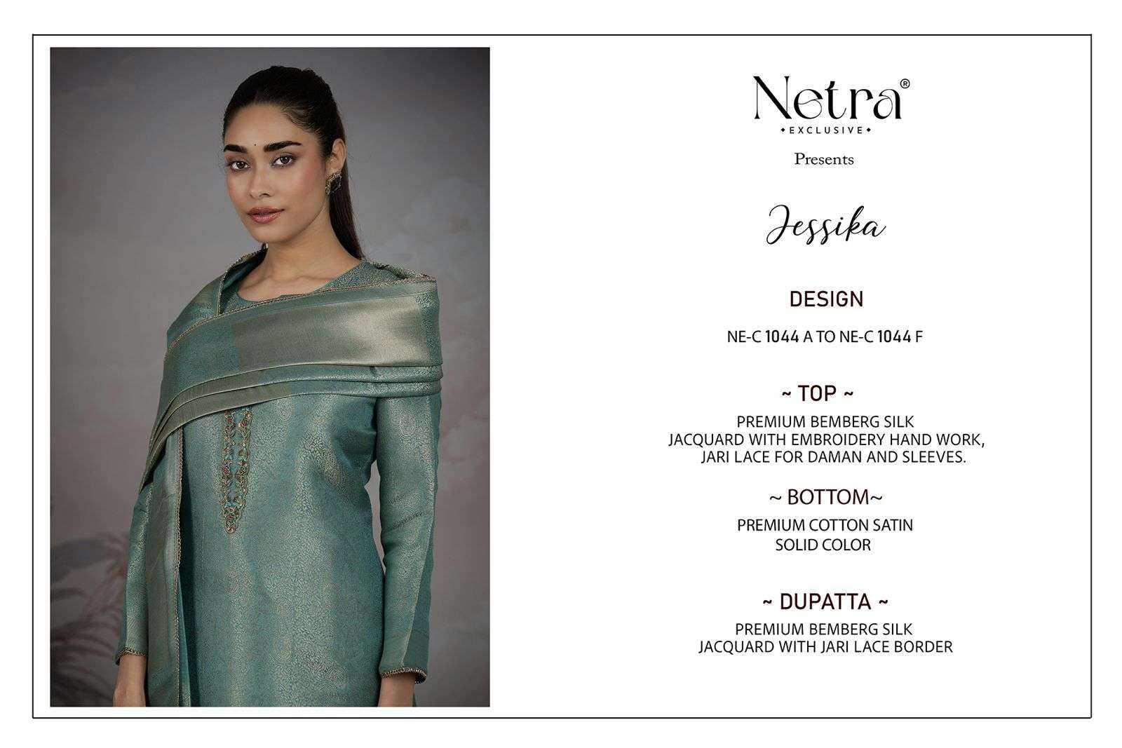 jessika by netra colors fancy embroidered latest designer unstitch salwar kameez buy online surat