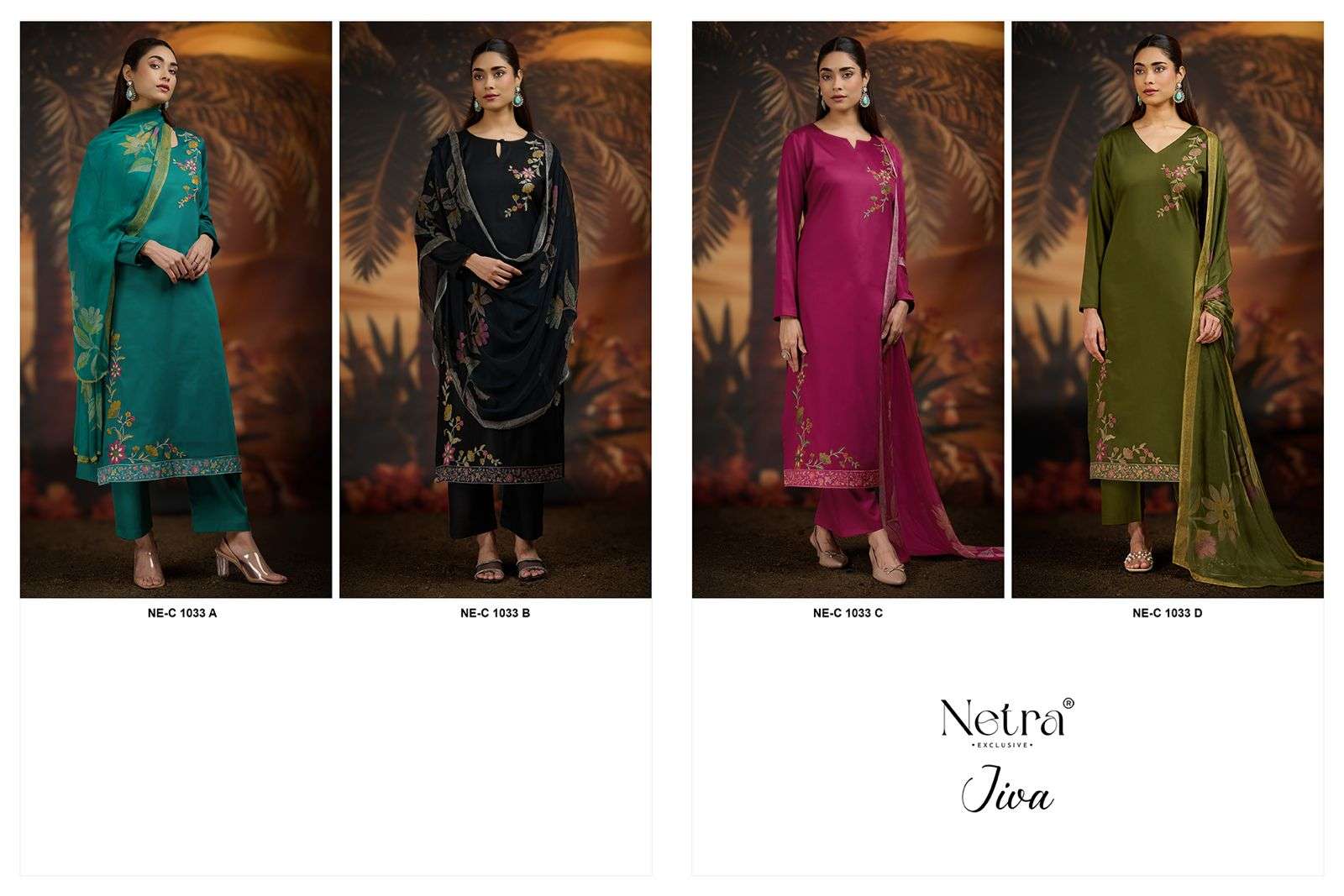 jiva by netra colors ready to unstitched casual wear salwar kameez buy online dealer surat