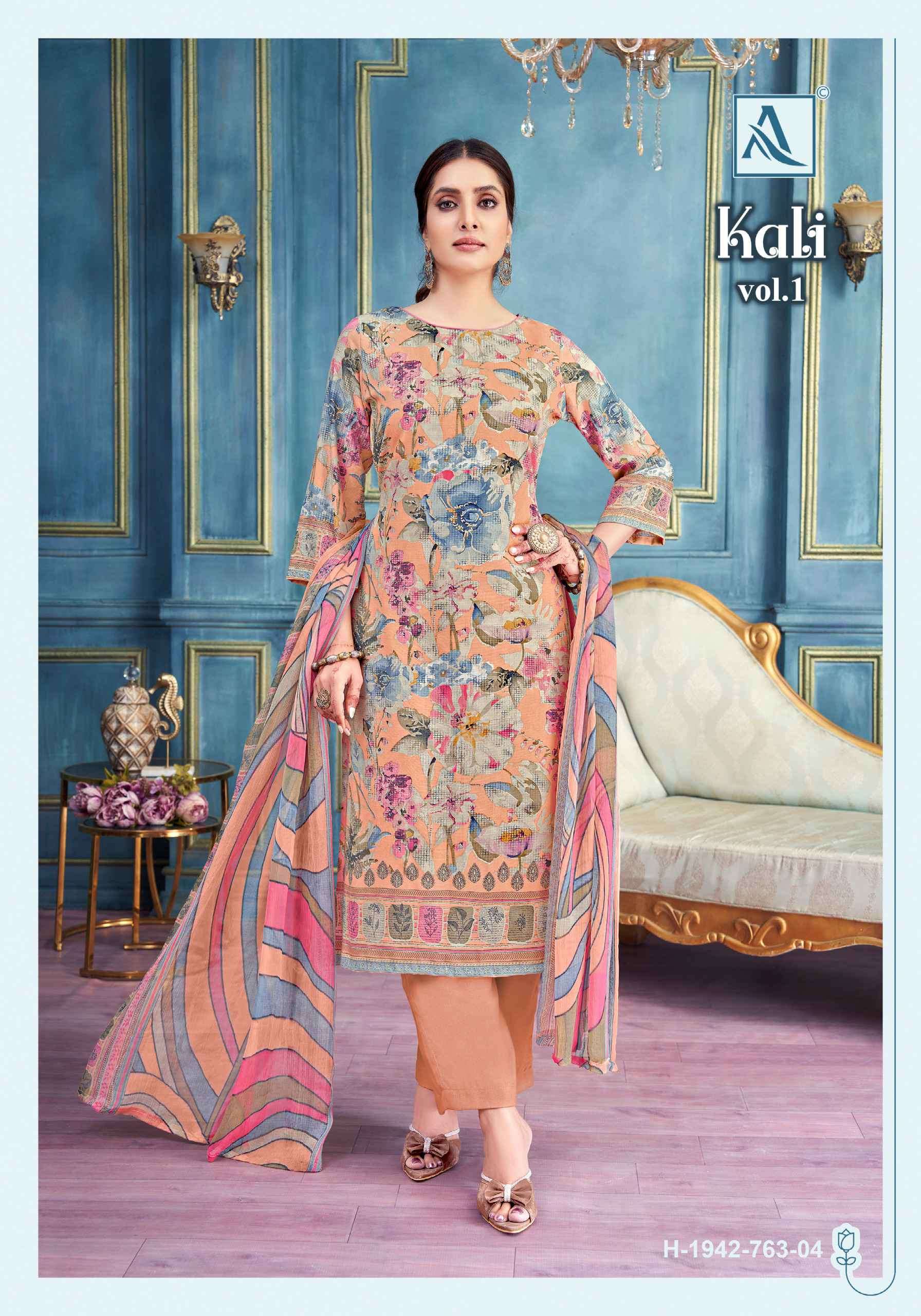 kali by alok suits colors exclusive designer with printed and handworked unstitch suits collection online surat