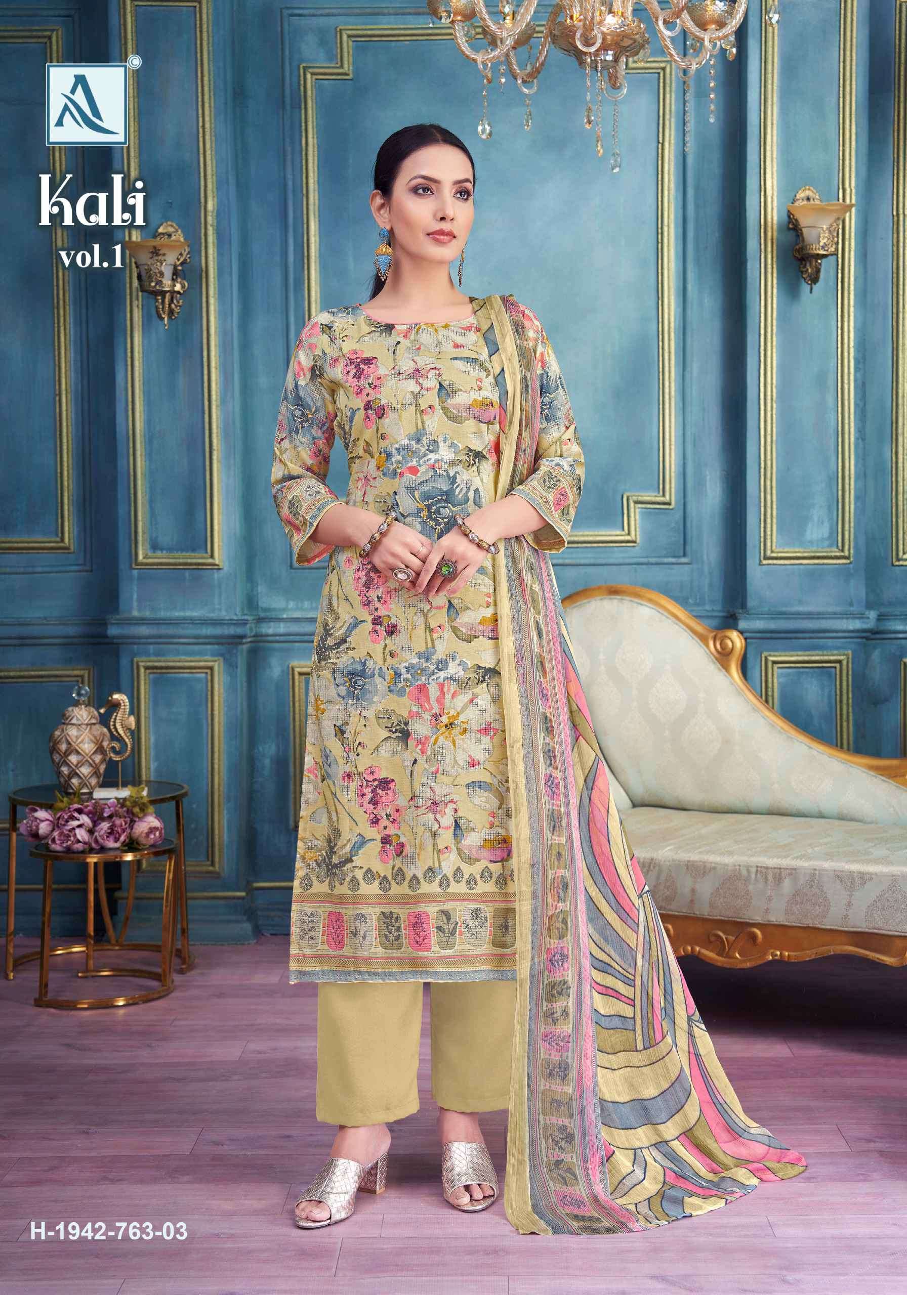 kali by alok suits colors exclusive designer with printed and handworked unstitch suits collection online surat