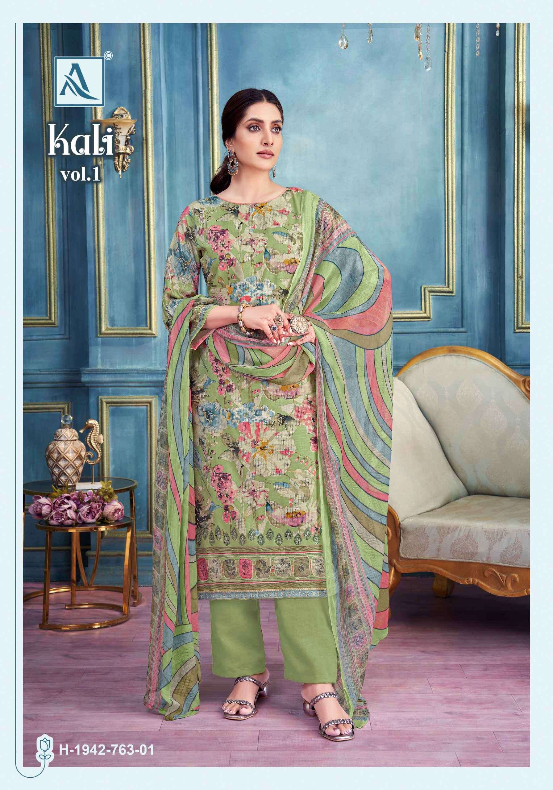 kali by alok suits colors exclusive designer with printed and handworked unstitch suits collection online surat