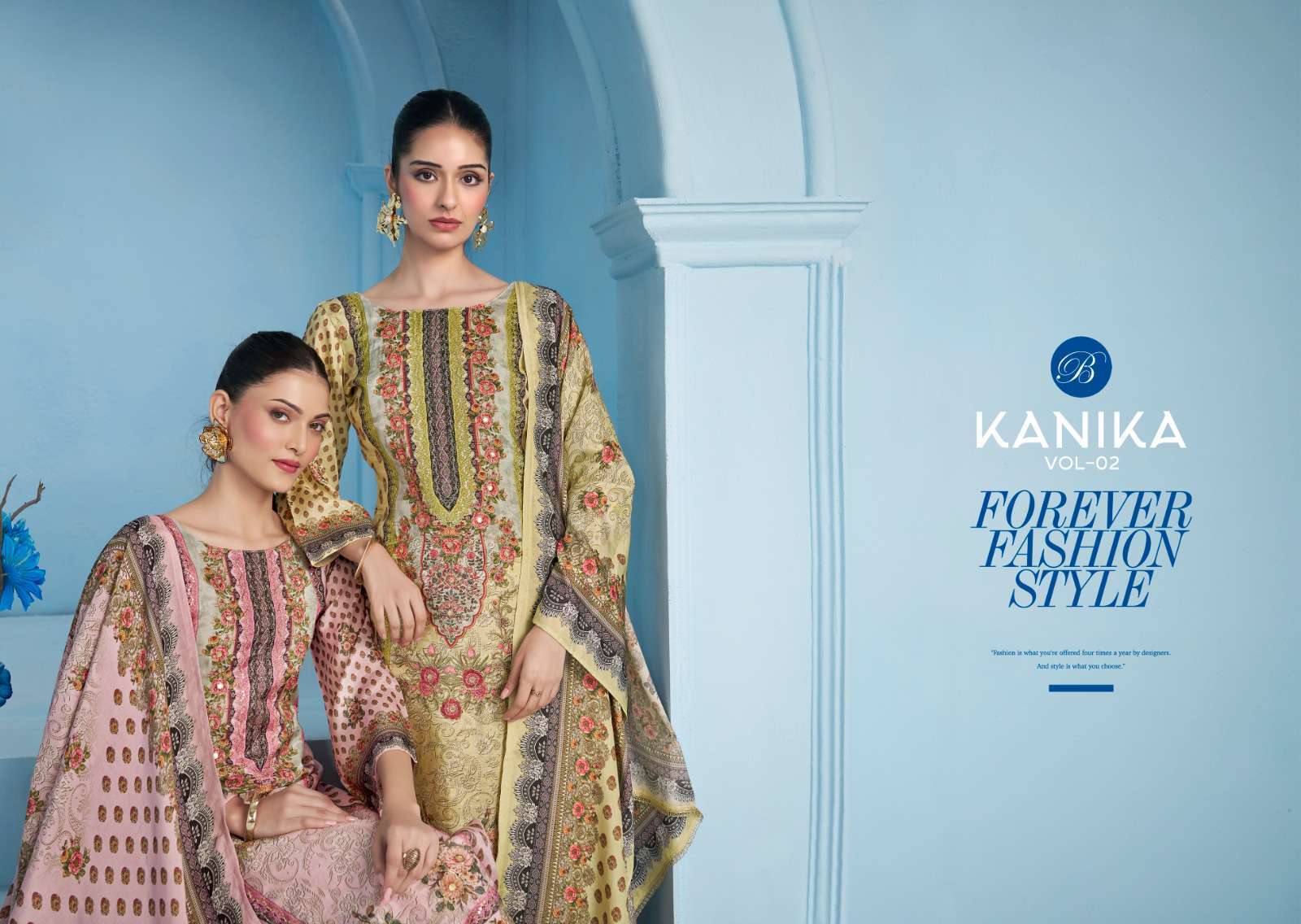 kanika vol 1 by belliza colors ready to unstitched casual wear salwar kameez online surat