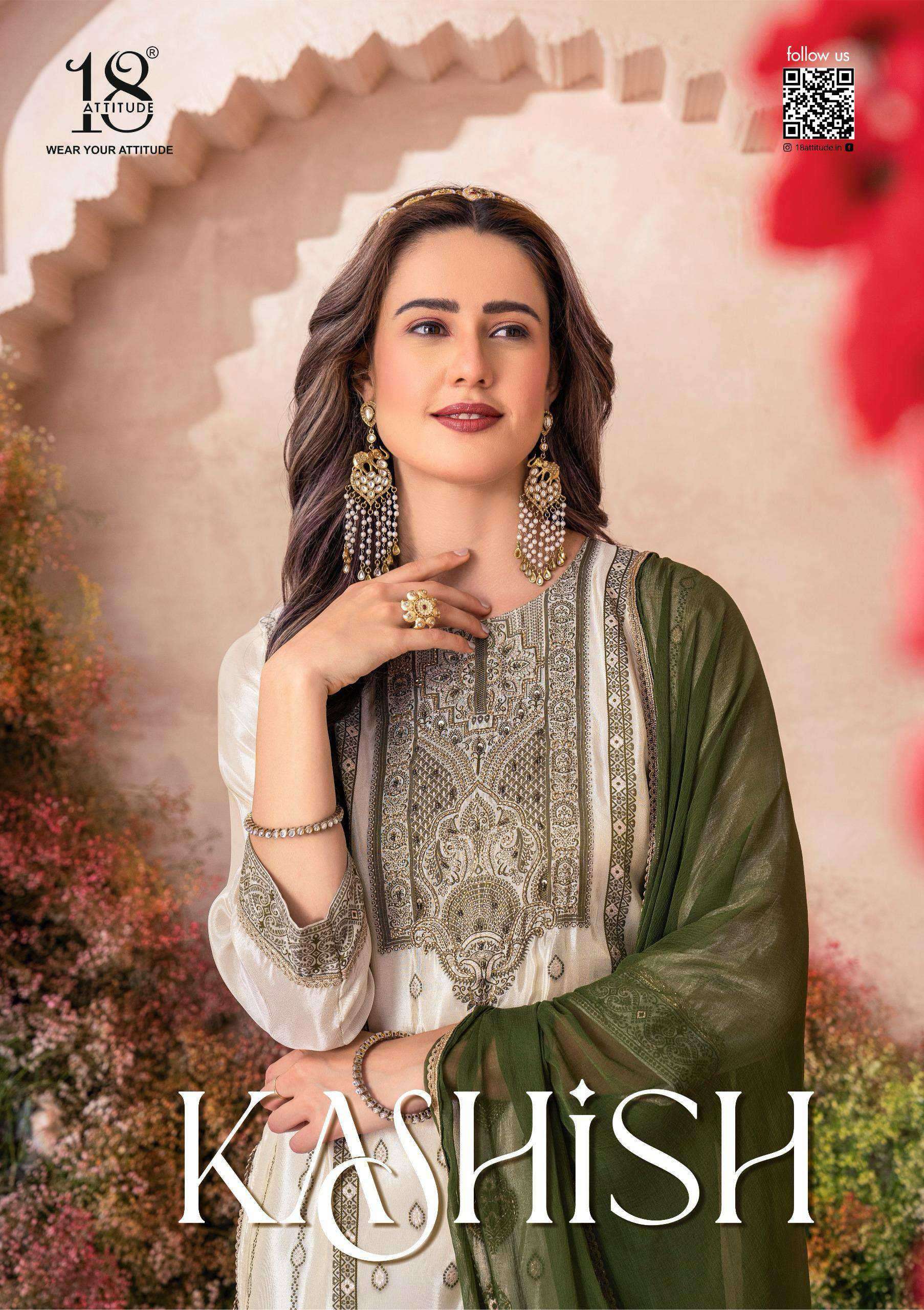 kashish by 18 attitude colors designer heavy handwork party wear salwar suits collection best online price surat