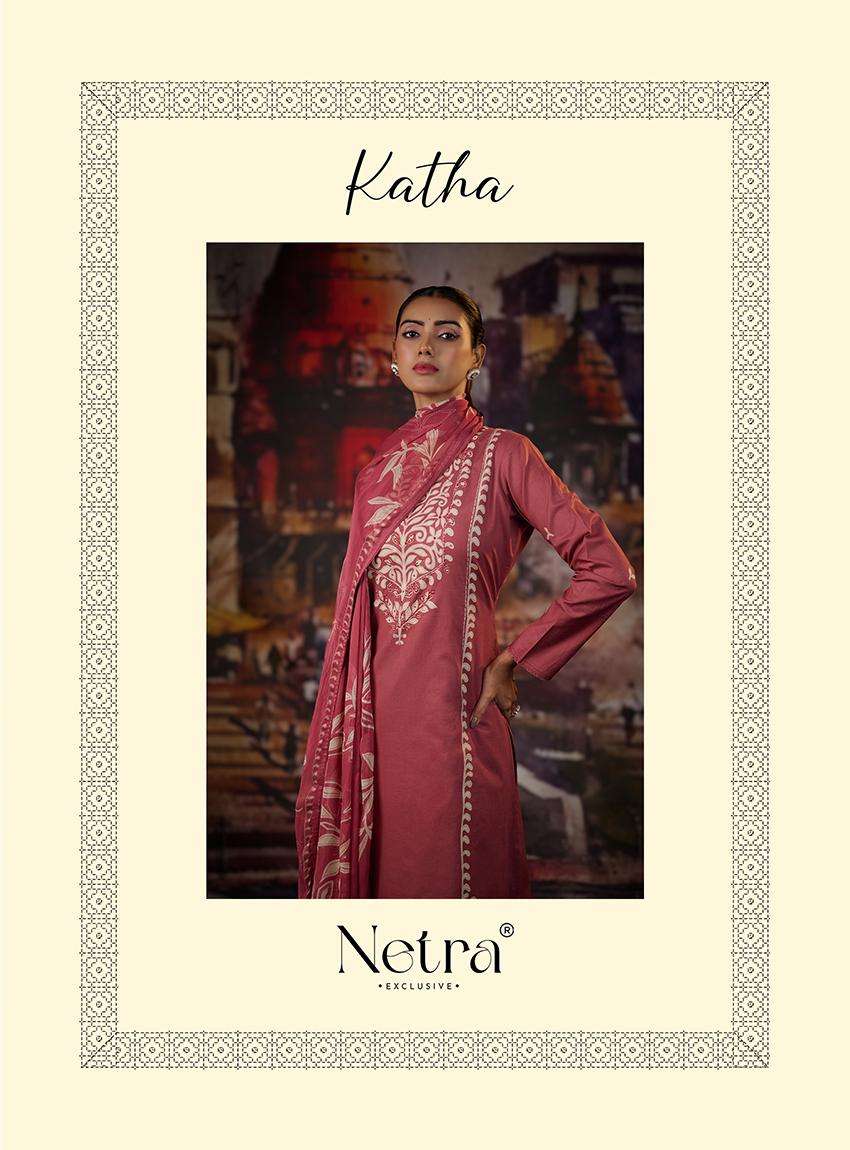 katha by netra colors pure cotton ready to unstitched party wear salwar kameez best online price surat