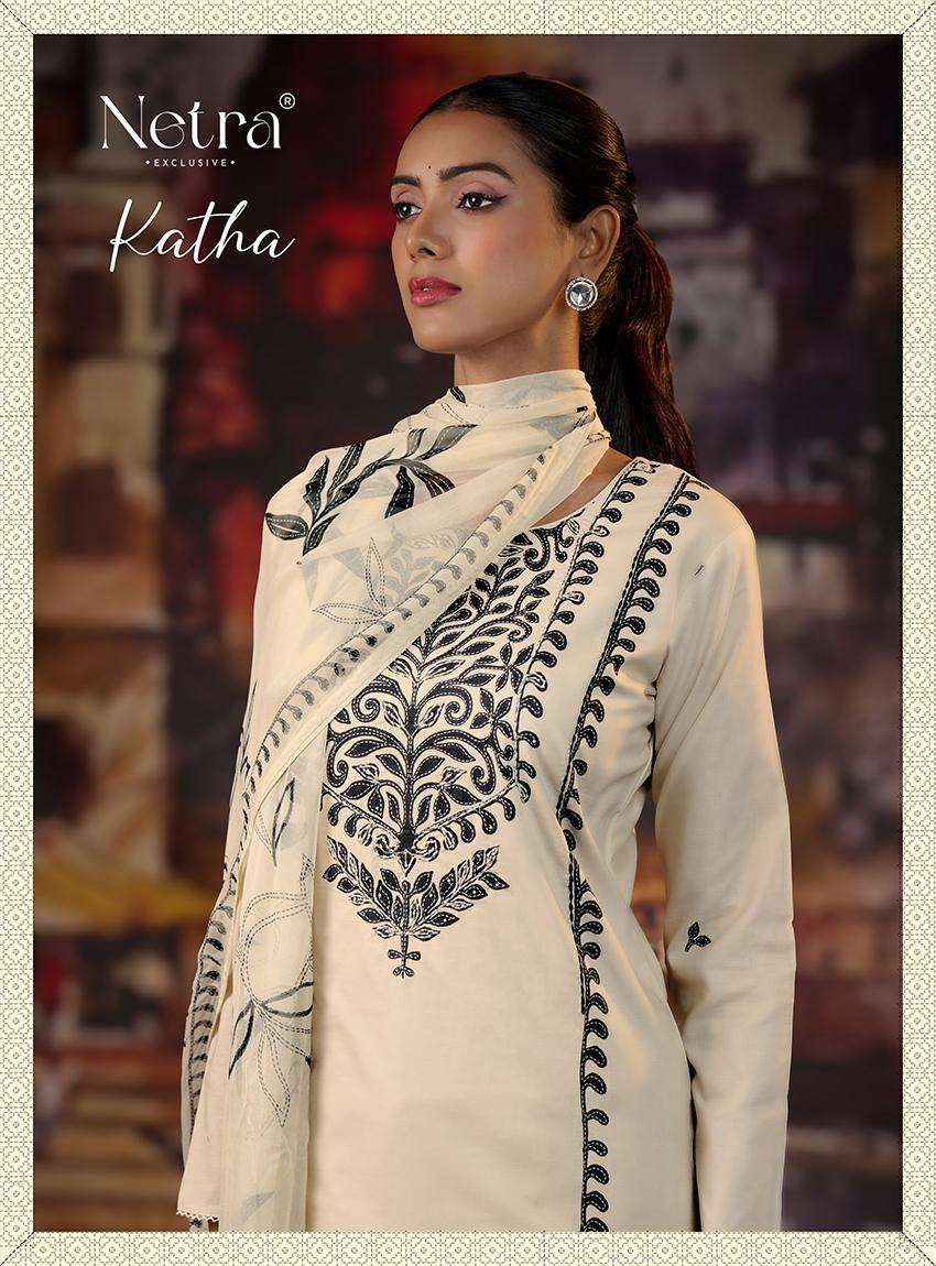 katha by netra colors pure cotton ready to unstitched party wear salwar kameez best online price surat