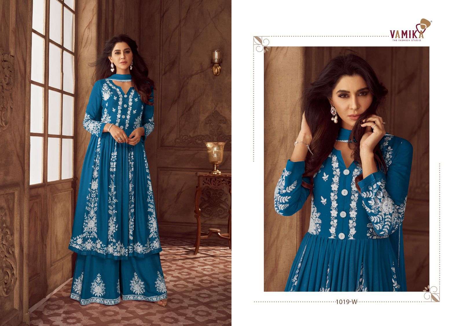 lakhnavi vol 4 by vamika colors heavy embroidered best designer party wear readyamde collection best online price surat