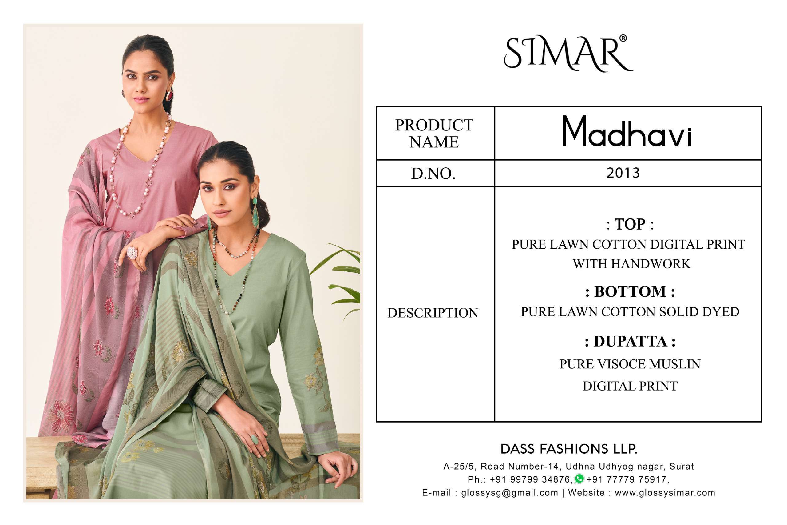 madhvi by simar colors summer wear designer trendy salwar kameez online price surat