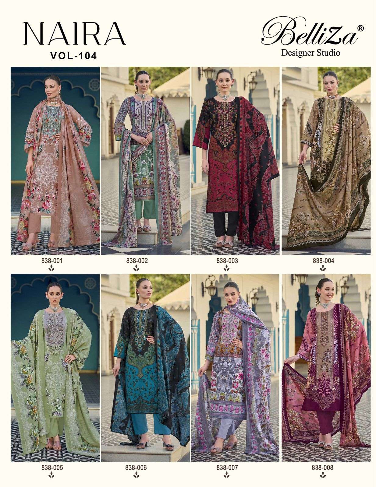 naira vol 104 by belliza colors heavy self embroidery casual wear salwar kameez buy online surat