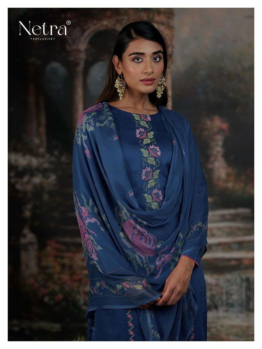 netra jamie 1019 colour series party wear premium cotton silk solid unstich salwar kameez online best catalogue rate surat