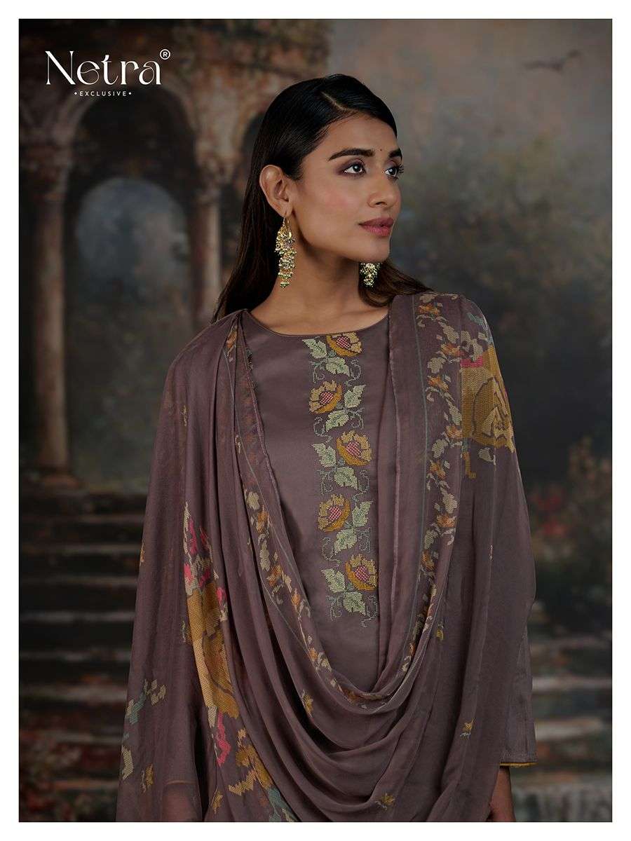netra jamie 1019 colour series party wear premium cotton silk solid unstich salwar kameez online best catalogue rate surat