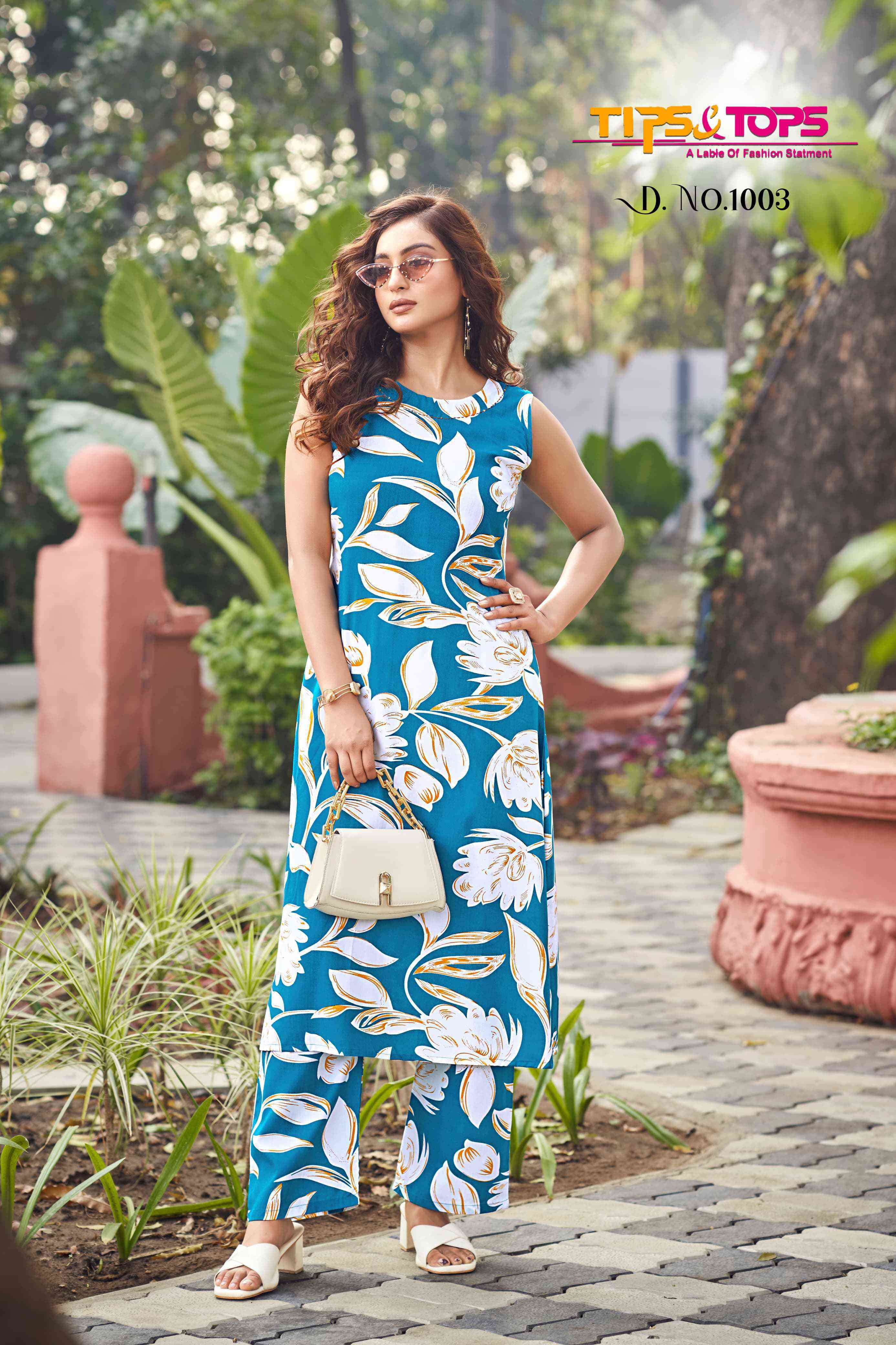 olivia by tips&tops 1001-1006 series designer daily wear readymade cord set collection best online price surat