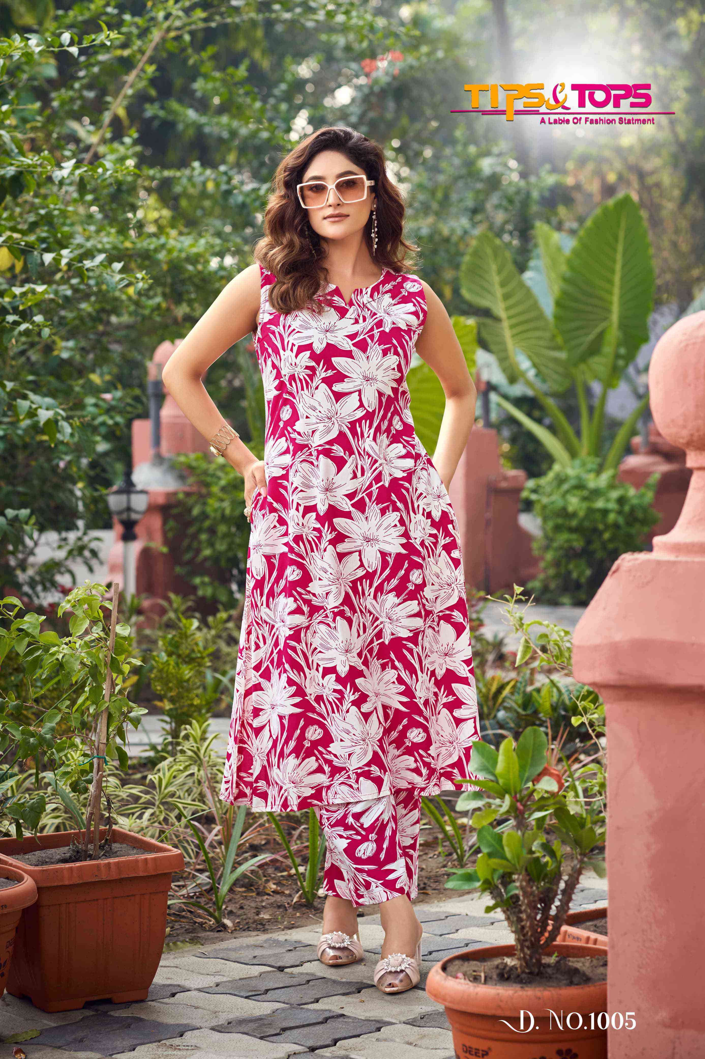 olivia by tips&tops 1001-1006 series designer daily wear readymade cord set collection best online price surat