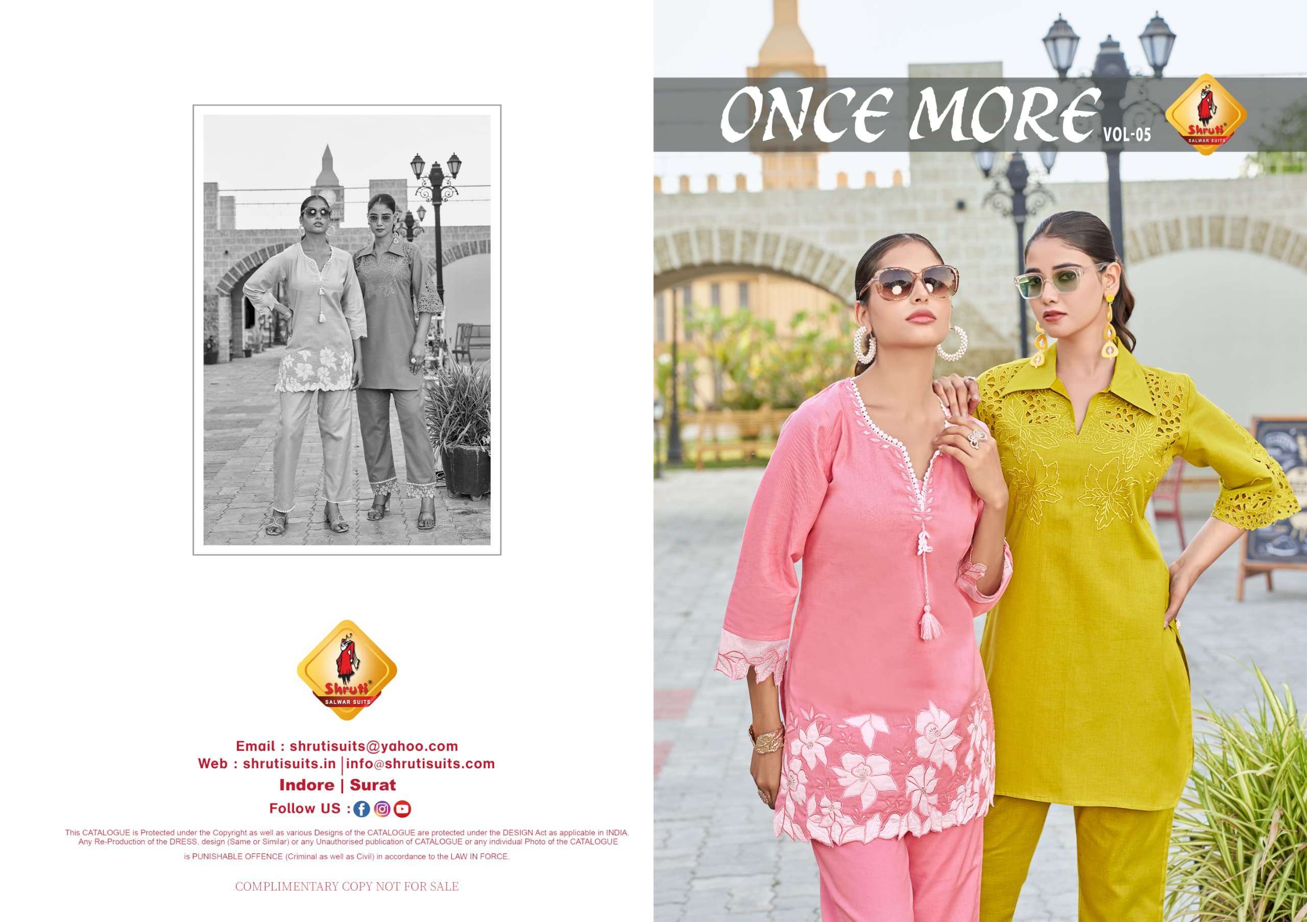 once more vol 5 by shruti suits  summer special casual wear readymade cord set buy online dealer surat