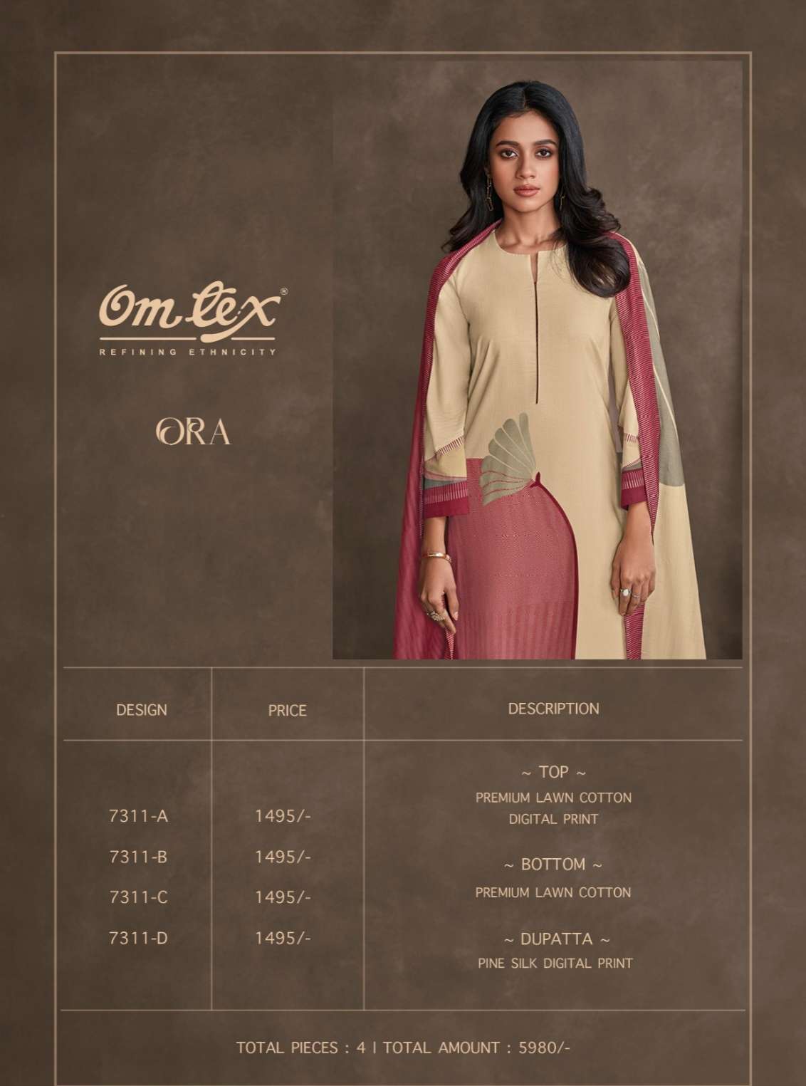 ora by omtex colors  fancy  digital printed designer unstitched salwar kameez best online price surat