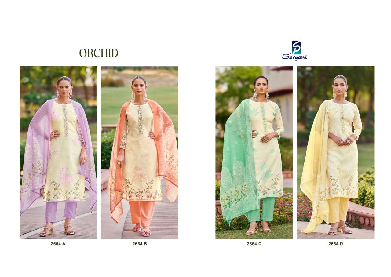  orchid by sargam colors ready to unstitched embroidered party wear salwar kameez best online price surat