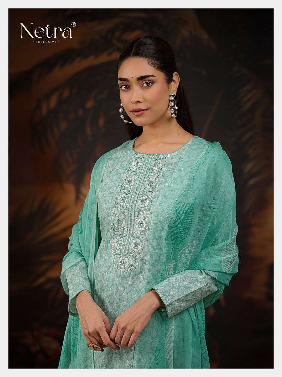pahal by netra colors exclusive embroidery with digital printed party wear salwar kameez best online price surat